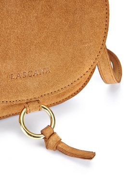 LASCANA Umhängetasche, aus Leder, Handtasche im Western-Look mit goldfarbenem Zierring