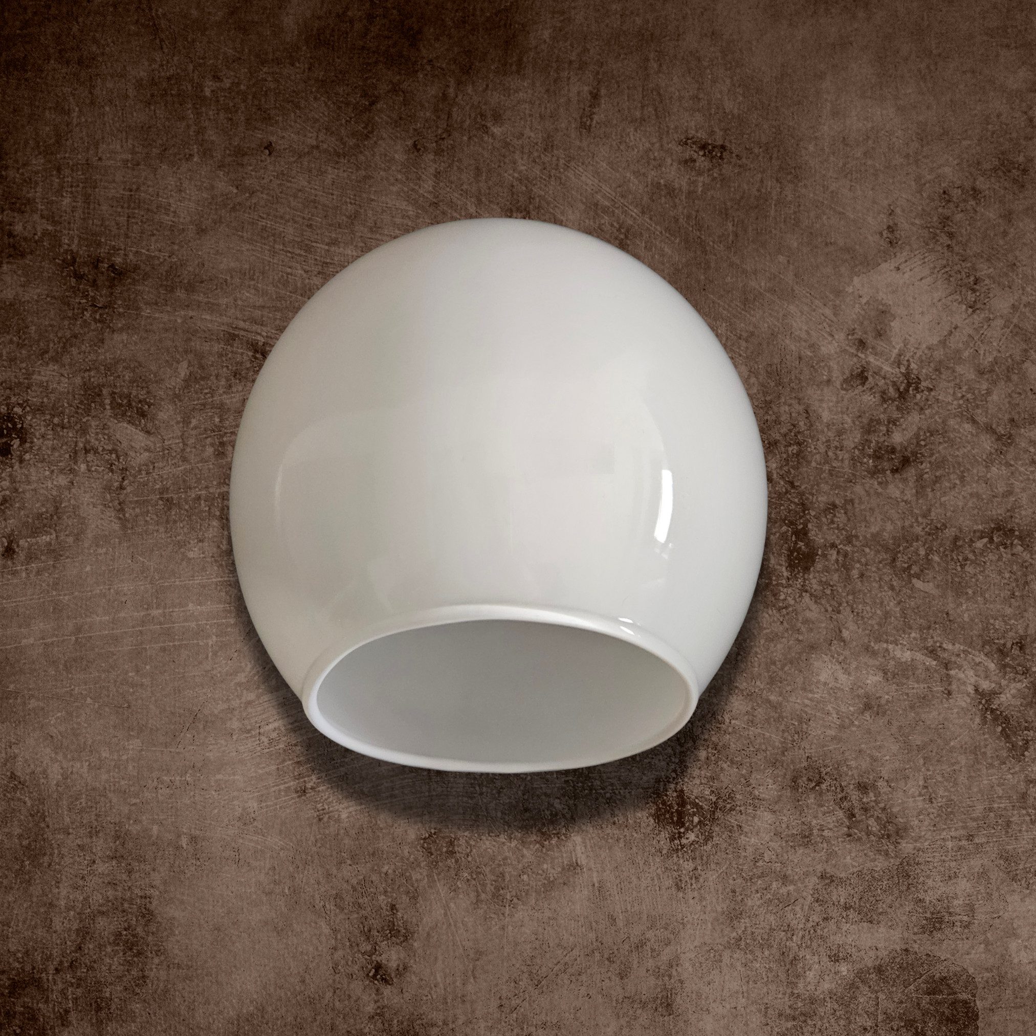 Lichthandel Hoch Lampenschirm Ersatzglas Kugel Weiß - Rundes Lampenglas E14 Fassung Glas Opal Weiß, weiß glänzend, Ideal für DIY-Lampen, Restaurierungen oder al – Bild 4 von 5