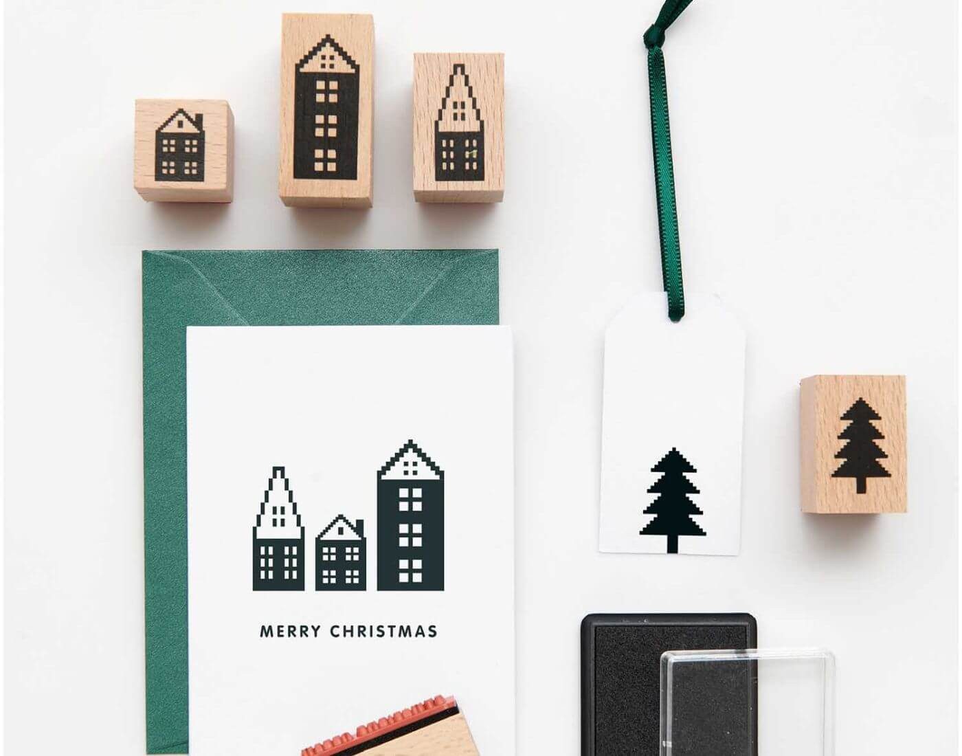 Rico Design Stempel Paper Poetry Stempelset Häuser 10teilig