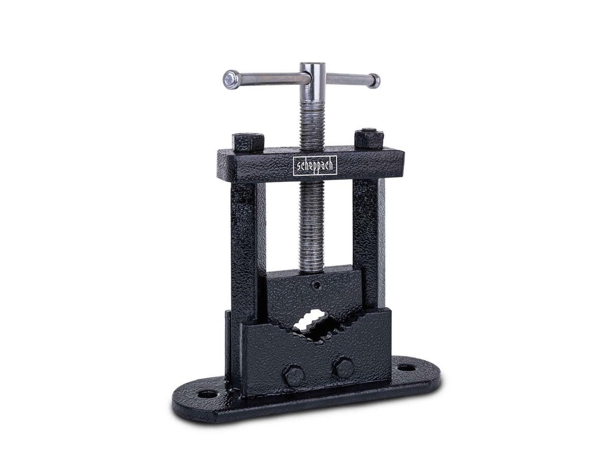 Scheppach Schraubstock SPV50, 1-St., Spannbackenlänge 65 mm, Spannweite von 0 – 75 mm