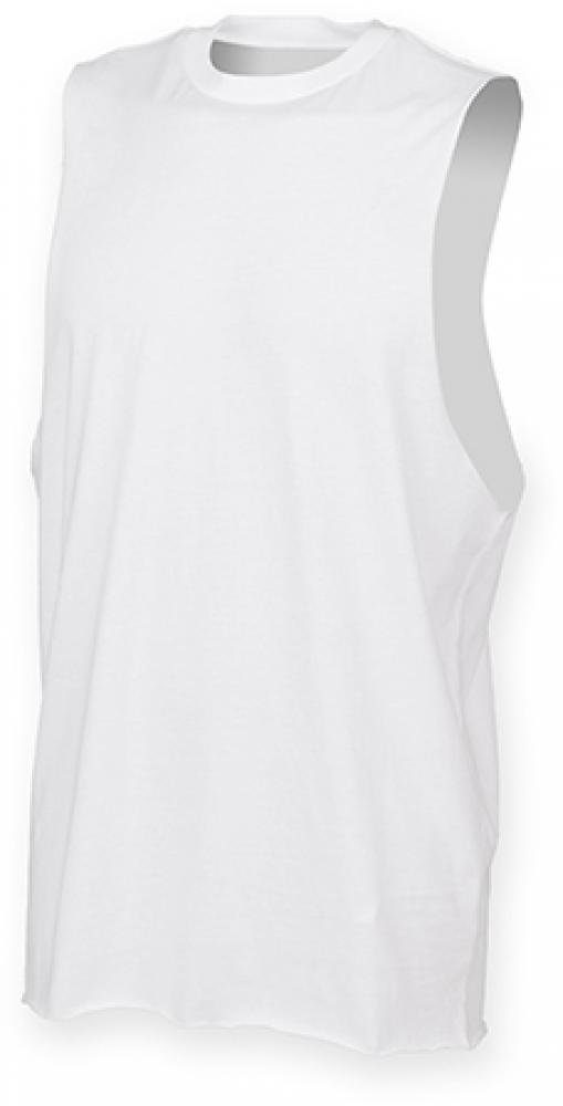 SF Men Tanktop Herren High Neck Slash Armhole Vest