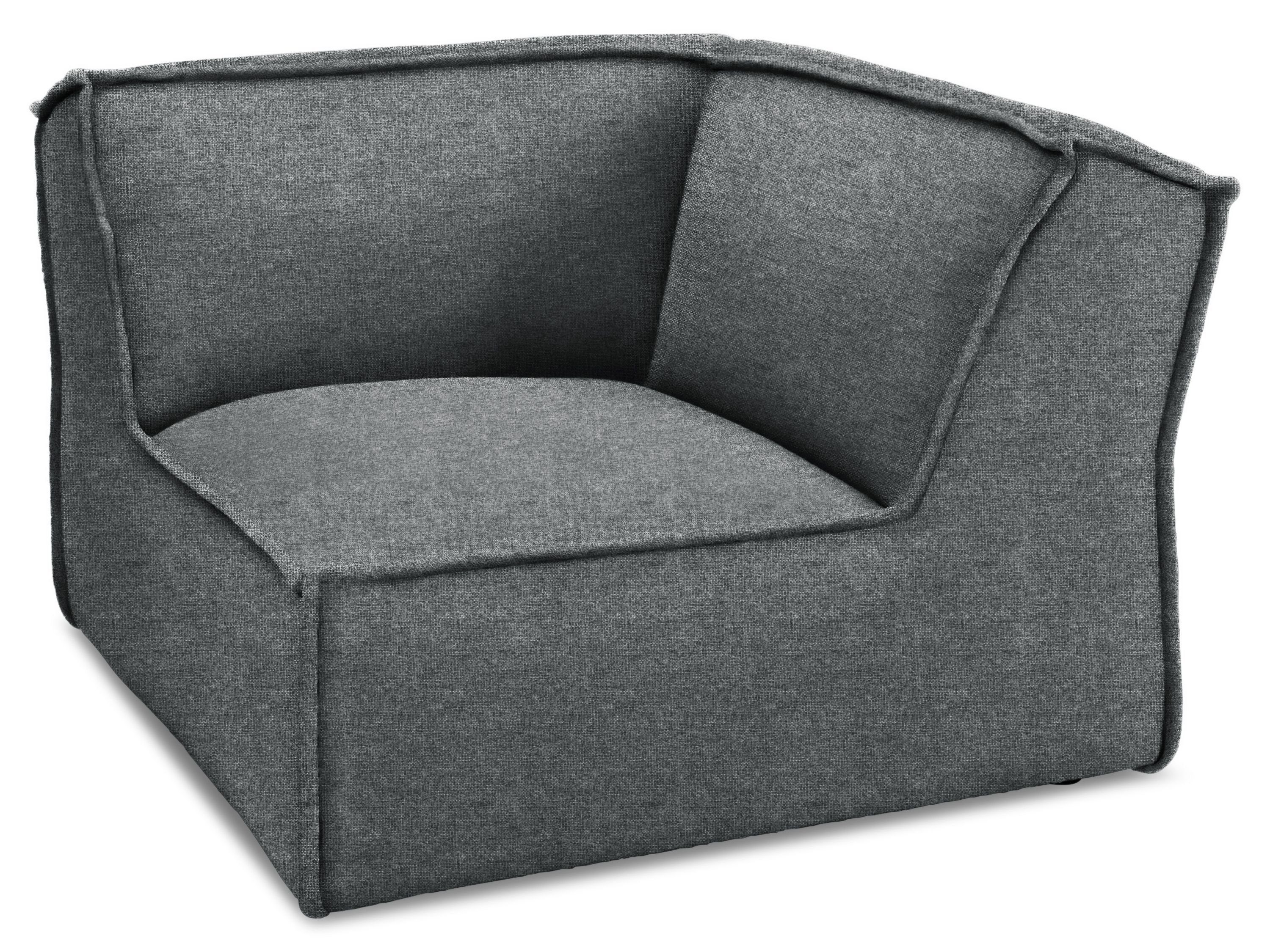 cm 21 Rantum Living 108x79x108 Eckelement, (BHT SANSIBAR SANSIBAR 108x79x108 BHT cm) Sofa Eckelement grau