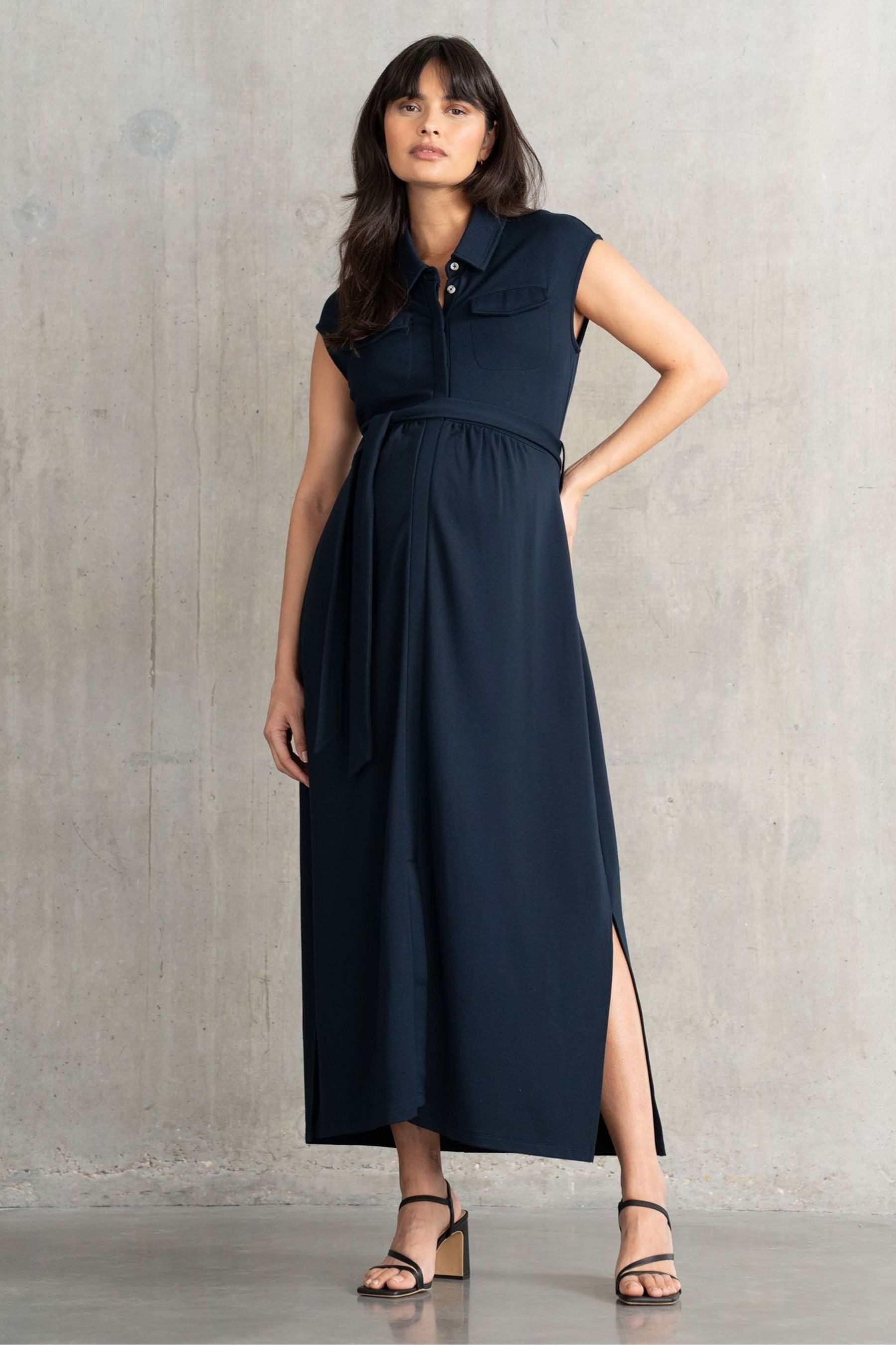 Seraphine Jerseykleid Seraphine Hemdblusenkleid aus Jersey Umstandsmode (1-tlg)