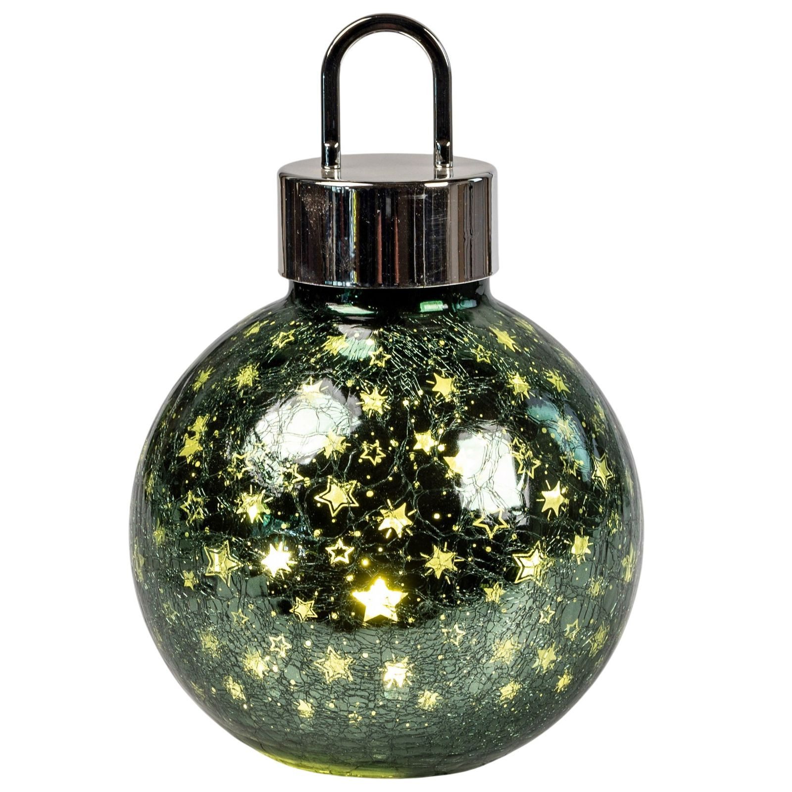formano LED Dekolicht formano LED Deko-Kugel Weihnachten 35 cm Tannengrün mit Timer 8h/16h, LED fest integriert