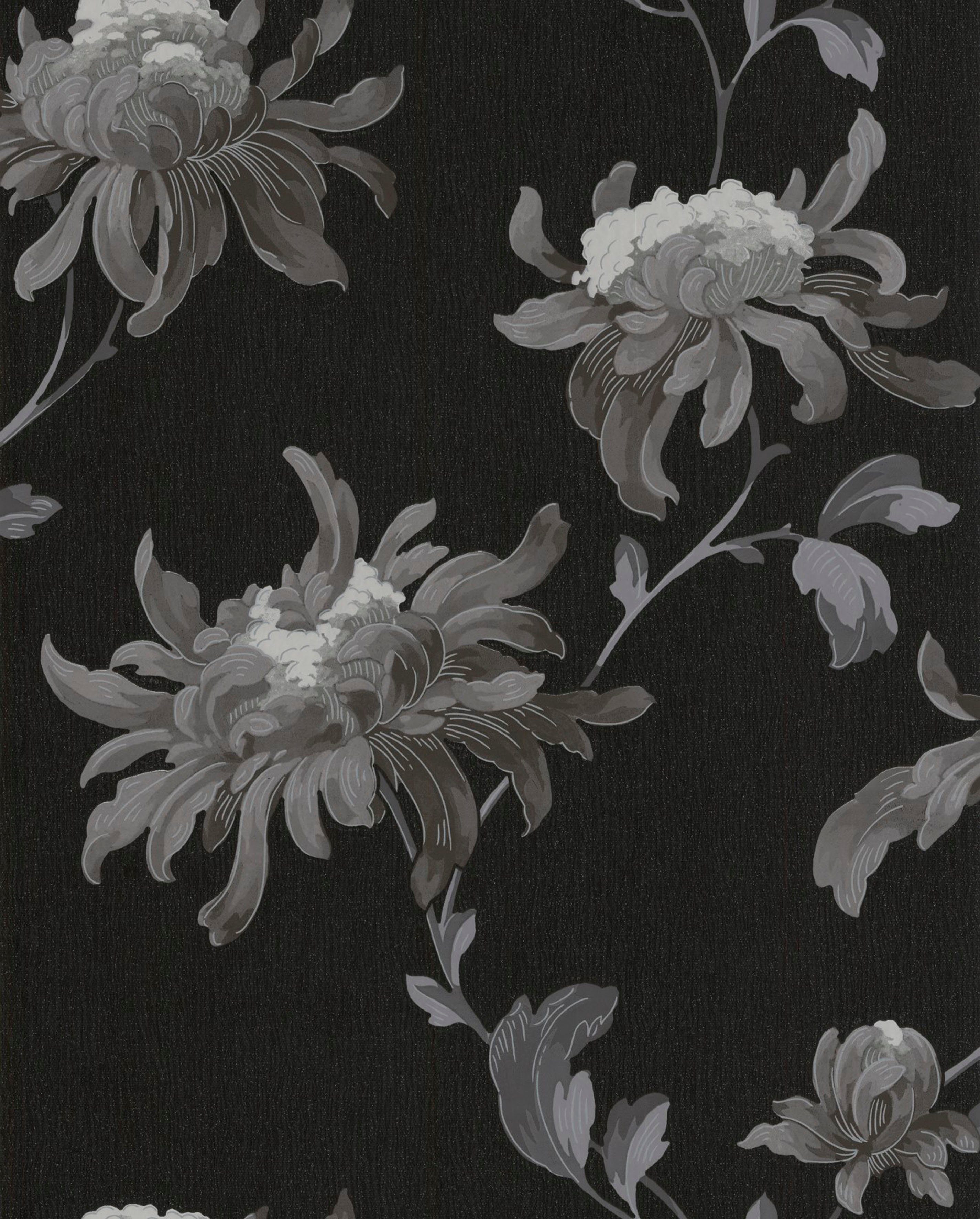 Boutique Vliestapete Blumen, aufgeschäumt, (1 St), FSC® zertifiziert, mit lebhaftem Druck, 10 Meter Länge