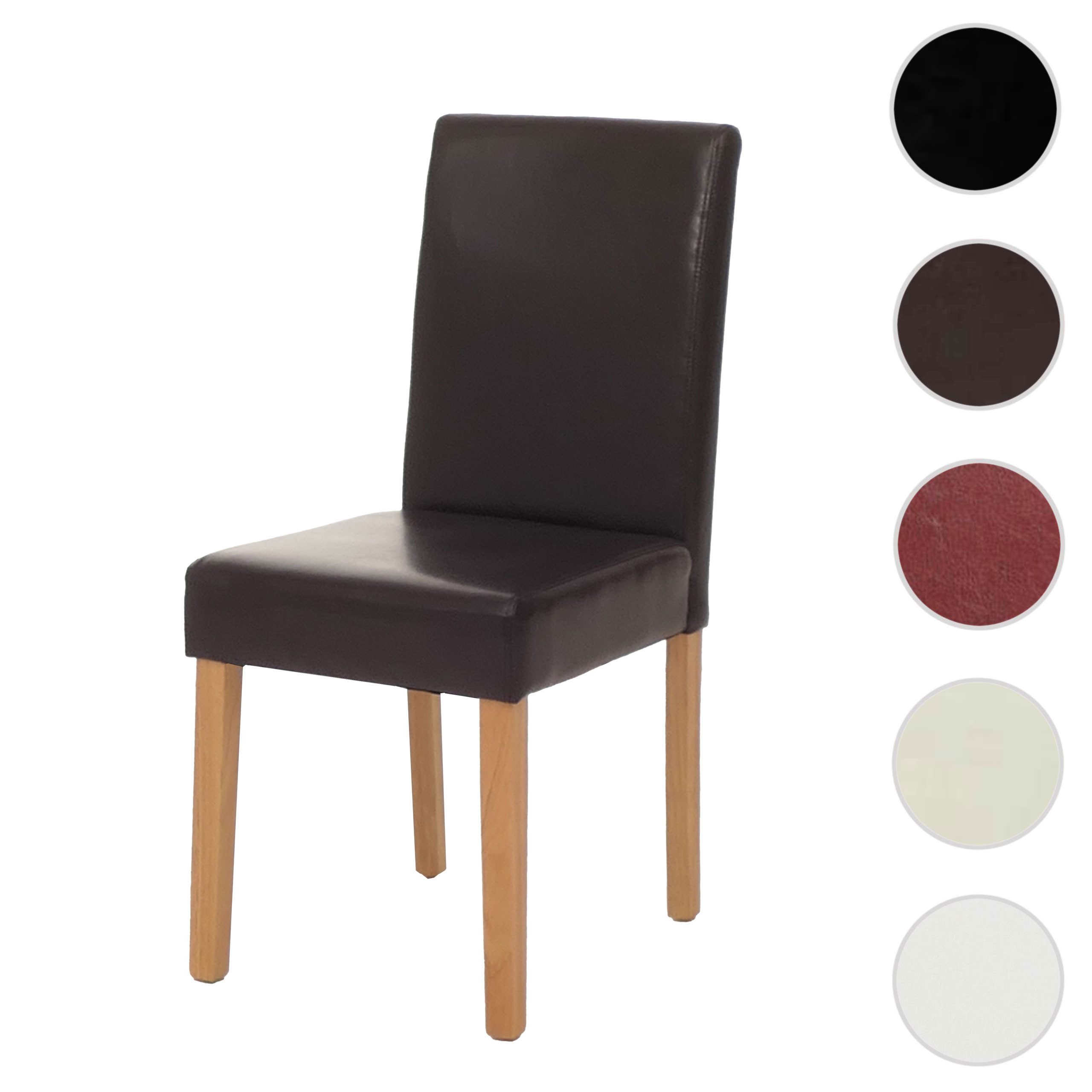 MCW Esszimmerstuhl Littau Creme Helle Beine Kunstleder günstig online kaufen
