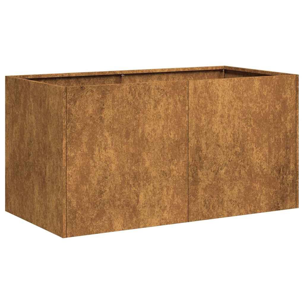 Thumbnail - vidaXL Pflanzkübel Pflanzkübel Blumenkübel Pflanzcontainer Pflanzgefäße Rostig 80x40x40 c
