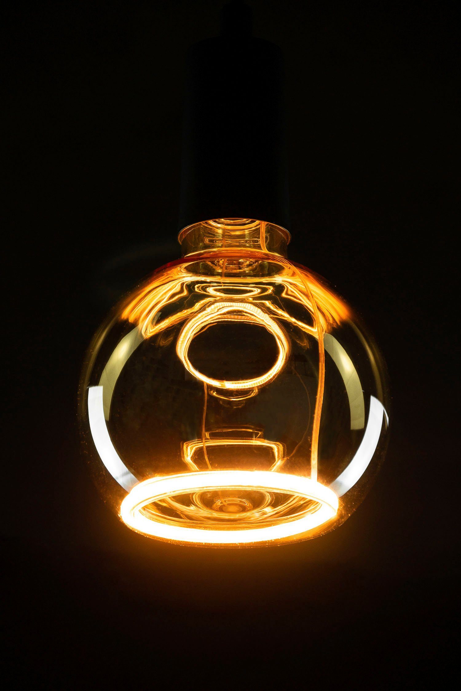 SEGULA LED-Leuchtmittel LED Floating Globe 125 gold, E27, 1 St., Extra-Warmweiß, LED Floating Globe 125 gold, E27, 4W, CRI 90, dimmbar