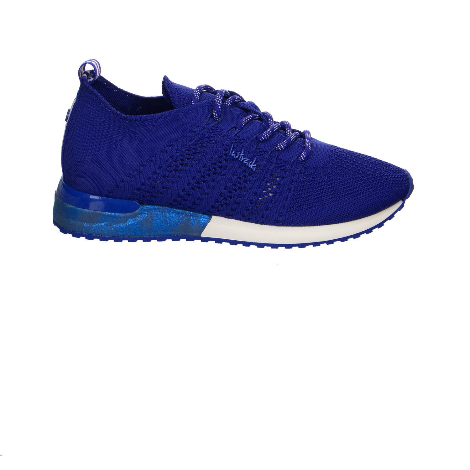 La Strada La Strada Blue Knitted Leinen-Stoff Schnürschuhe blau Schnürschuh