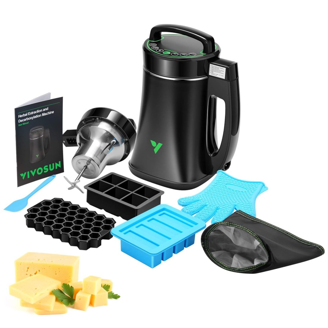 VIVOSUN Multikocher VIVOSUN Kräuter-Infusor, Decarboxylierer für Butter, Öl, Tinkturen