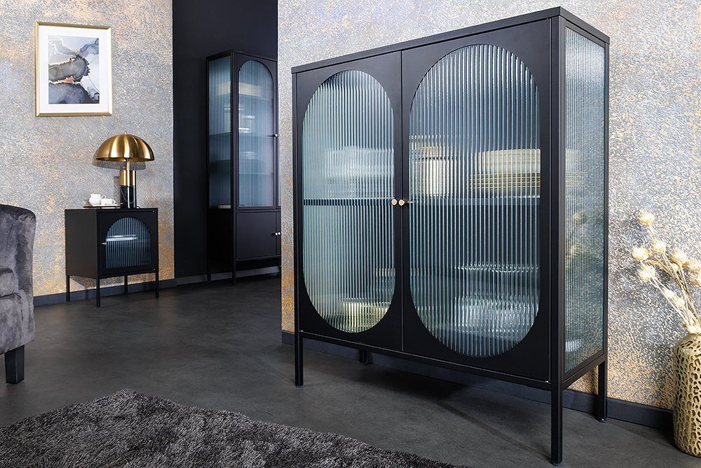 riess-ambiente Vitrine PARIS 110cm schwarz / gold (Einzelartikel, 1-St) günstig online kaufen