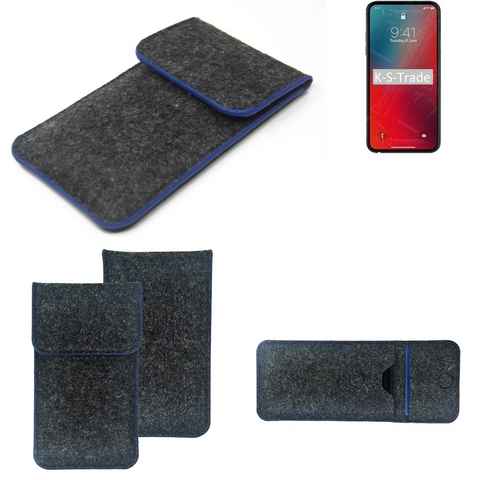 K-S-Trade Handyhülle für Apple iPhone 12 Pro Max, Handy-Hülle Schutz-Hülle Filztasche Pouch Tasche Case Sleeve