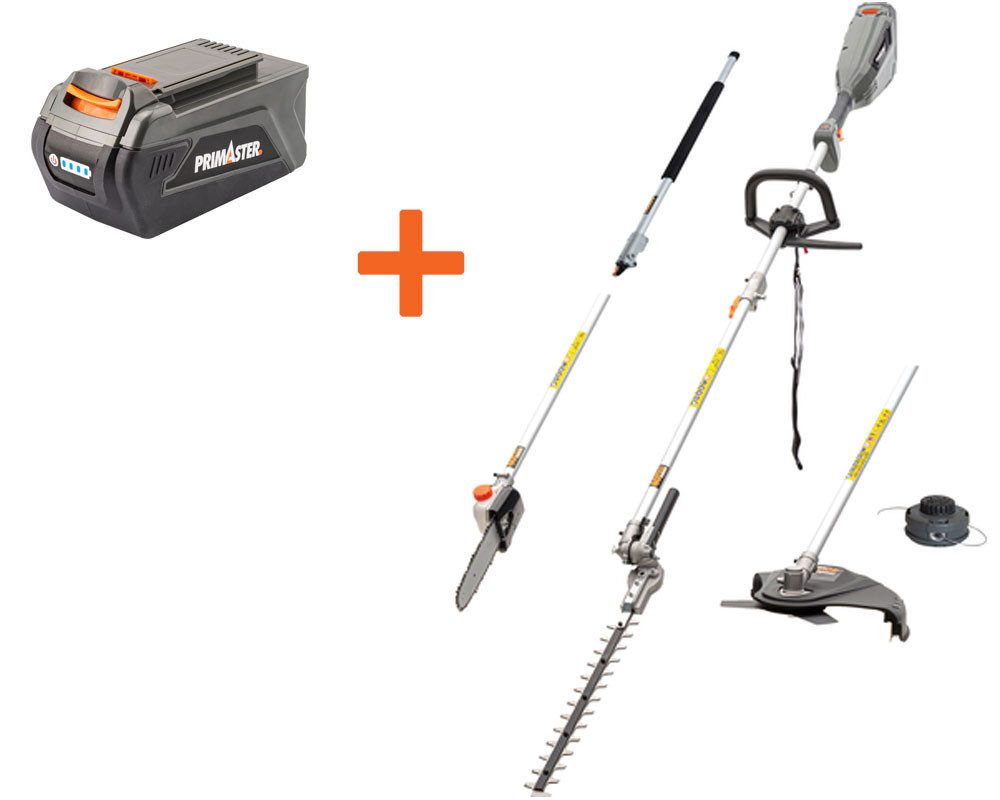 Primaster Akku-Hochentaster Primaster Akku-Multitool 4in1 PMAMT 40 inkl. 40 V, Mit Teleskopstiel