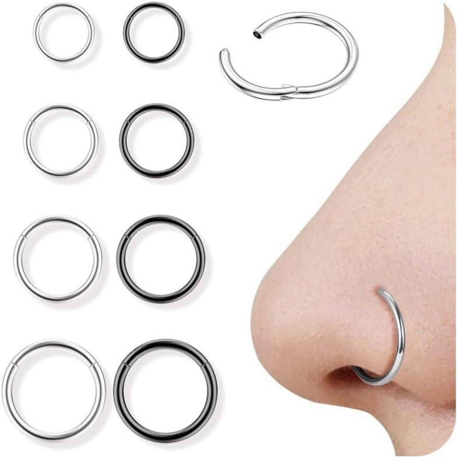 LuxusKollektion Nasenpiercing-Set Nasenpiercing Ring Septum Helix Tragus Da günstig online kaufen
