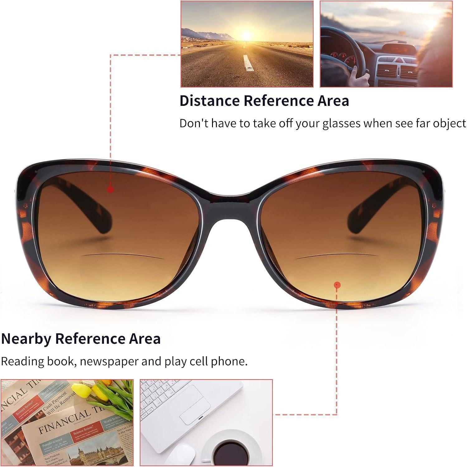 LuxusKollektion Sonnenbrille Damen Bifokal Sonnenbrille Schildpatt 3.5