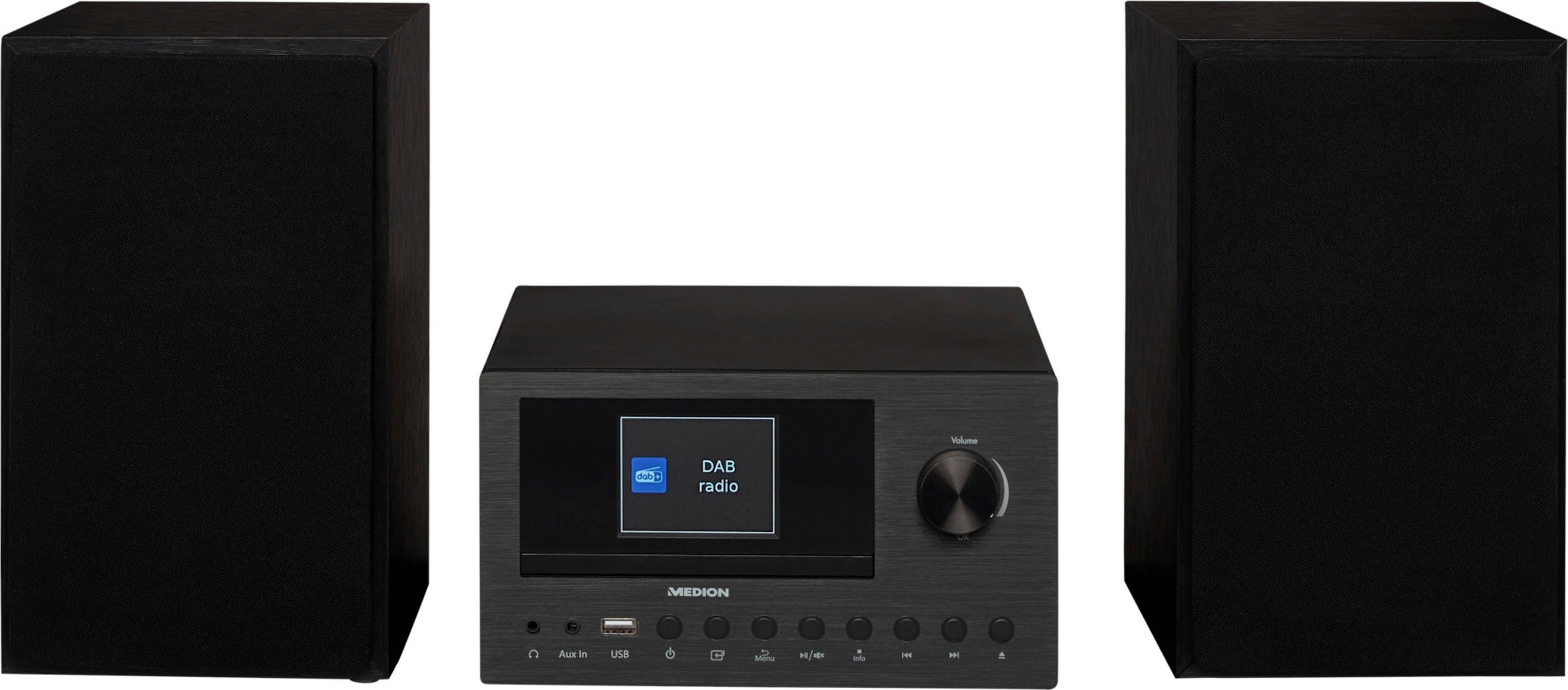 Medion® LIFE® P85003 Audio (DAB), W) RDS, Internetradio, Digitalradio FM-Tuner, (AM-Tuner, (DAB) UKW mit 30 System- Digitalradio