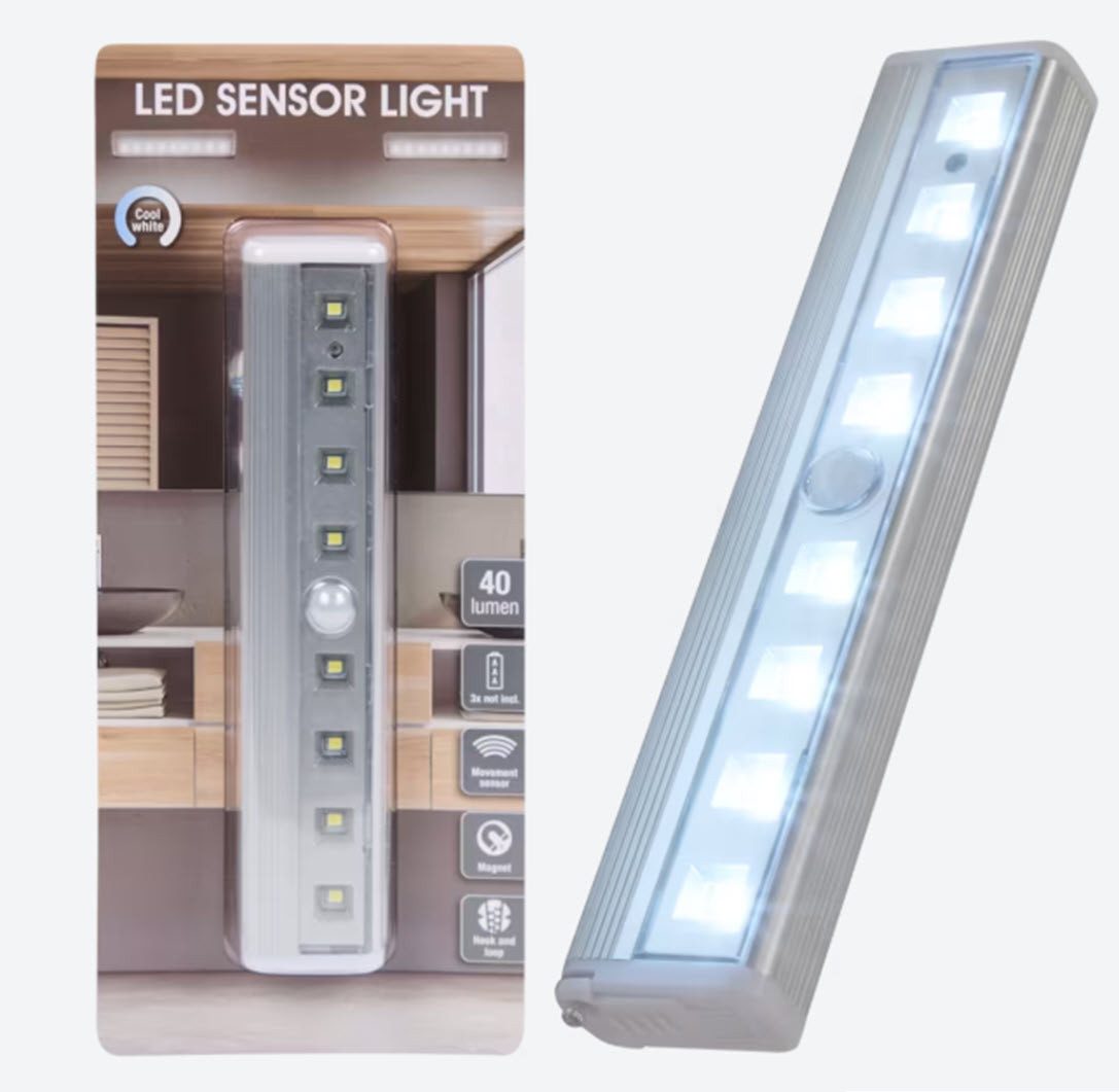 ZD Trading LED Nachtlicht Sensorleuchte LED 18 cm mit Magnet und Bewegungssensor, LED fest integriert