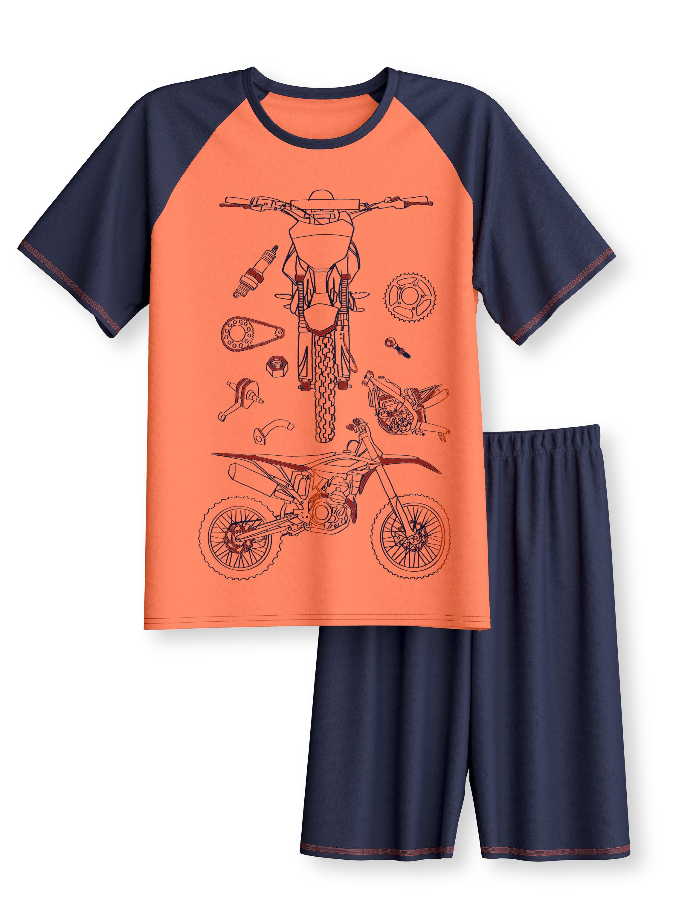 CALIDA Pyjama Kids Sports Kinder (2 tlg) aus hochwertiger Baumwolle, atmungsaktiv, pflegeleicht