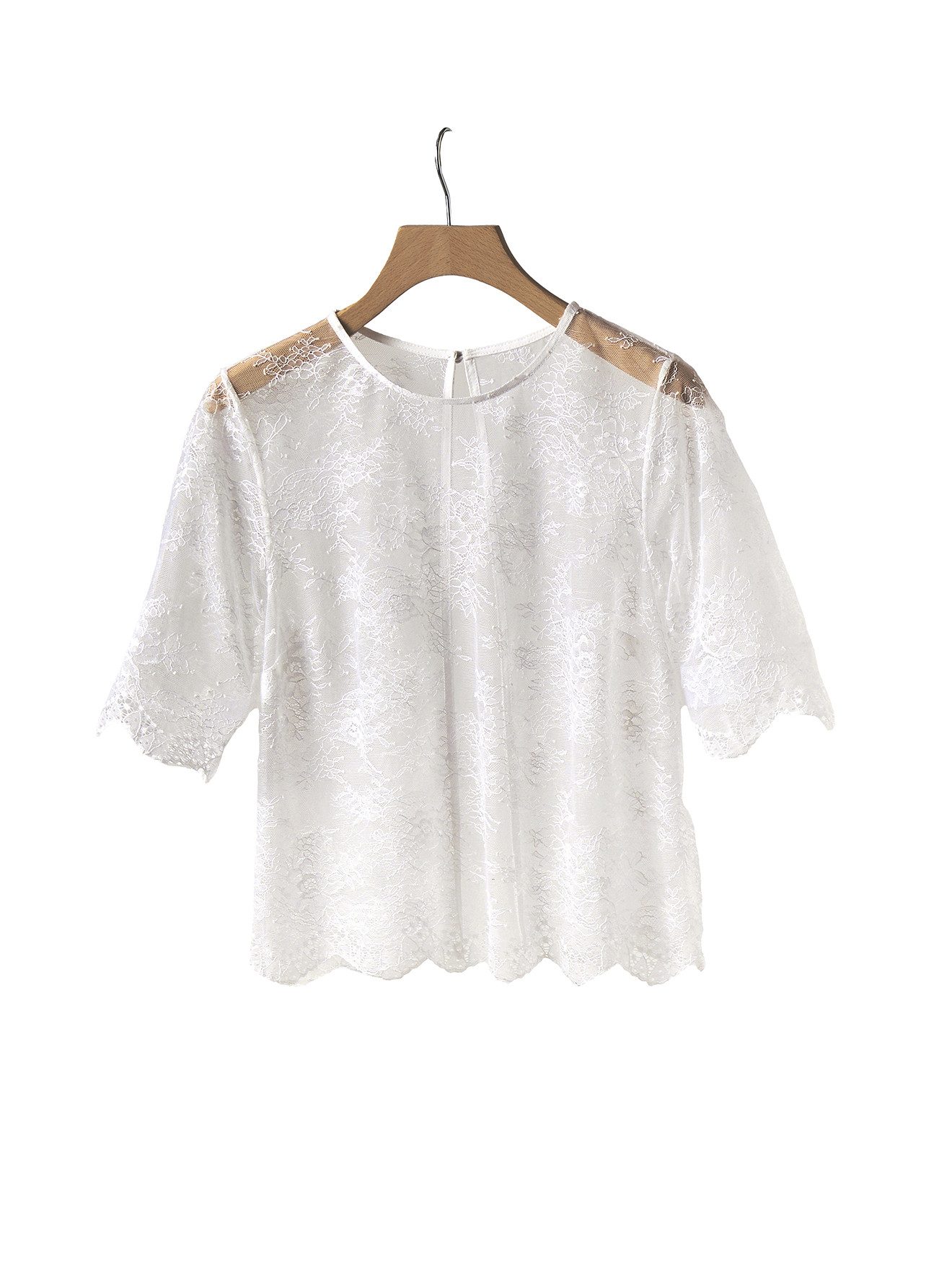 Envie de Fraise Umstandsbluse Transparente Spitzenbluse, Hochzeits-Capsule