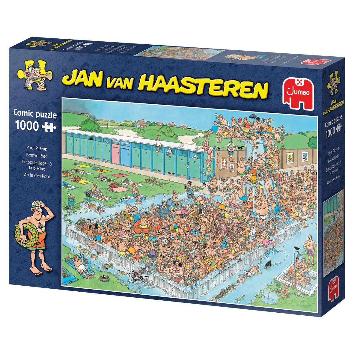 Jan van Haasteren Puzzle Jumbo Spiele 20039 Jan van Haasteren ab in den Pool 1000 Teile Puzzle, 1000 Puzzleteile