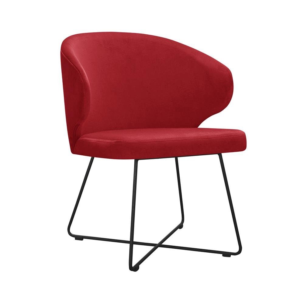 JVmoebel Stuhl, Moderne Lehnstühle Gruppe 8 Stuhl Set Garnitur Gelbe Polster Armlehne Design Rot