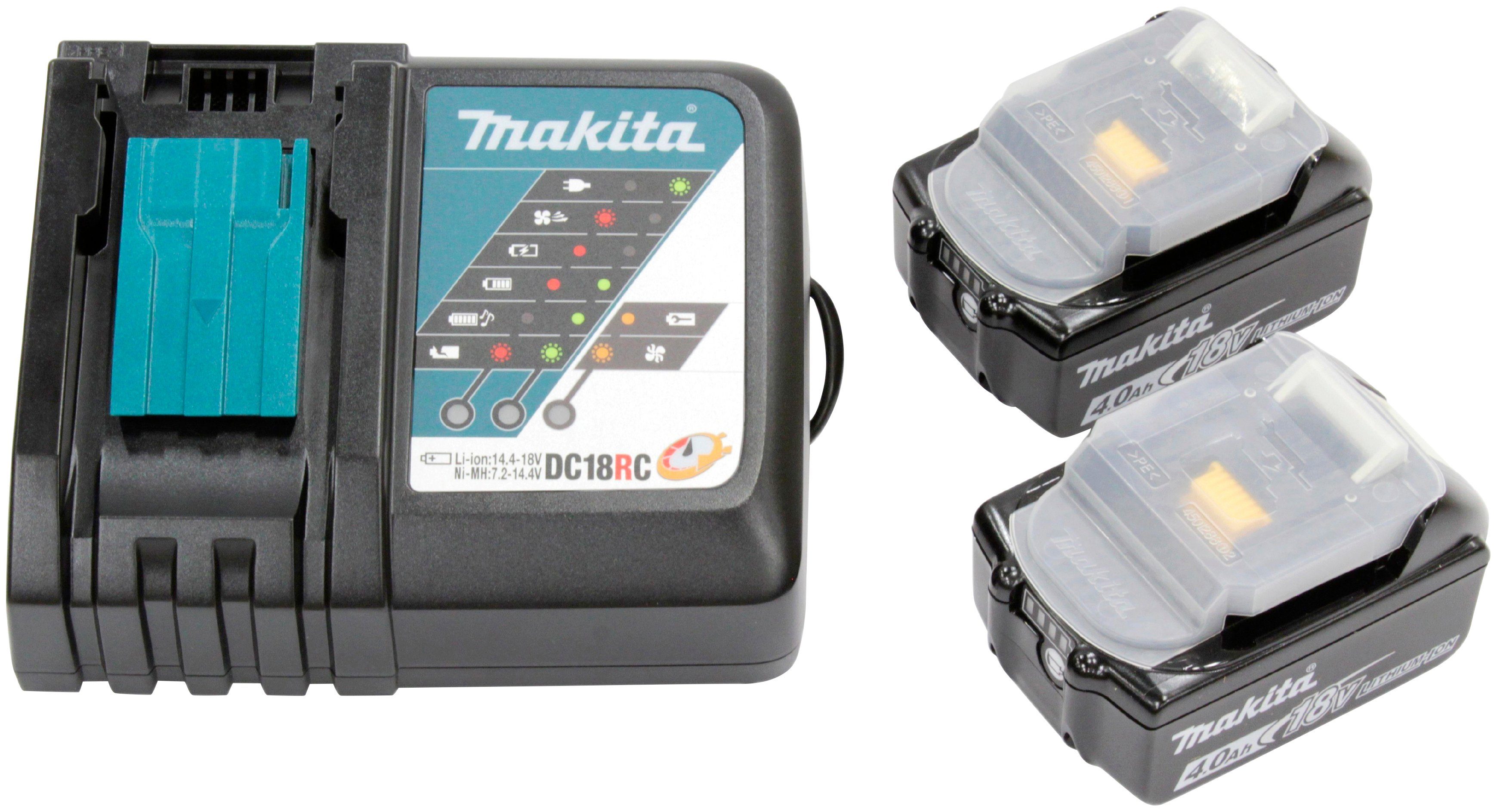 Makita Power Source-Kit Akku Starter-Set (2 St), inkl. Ladegerät, Akku-Technologie:  Lithium-Ionen Akku