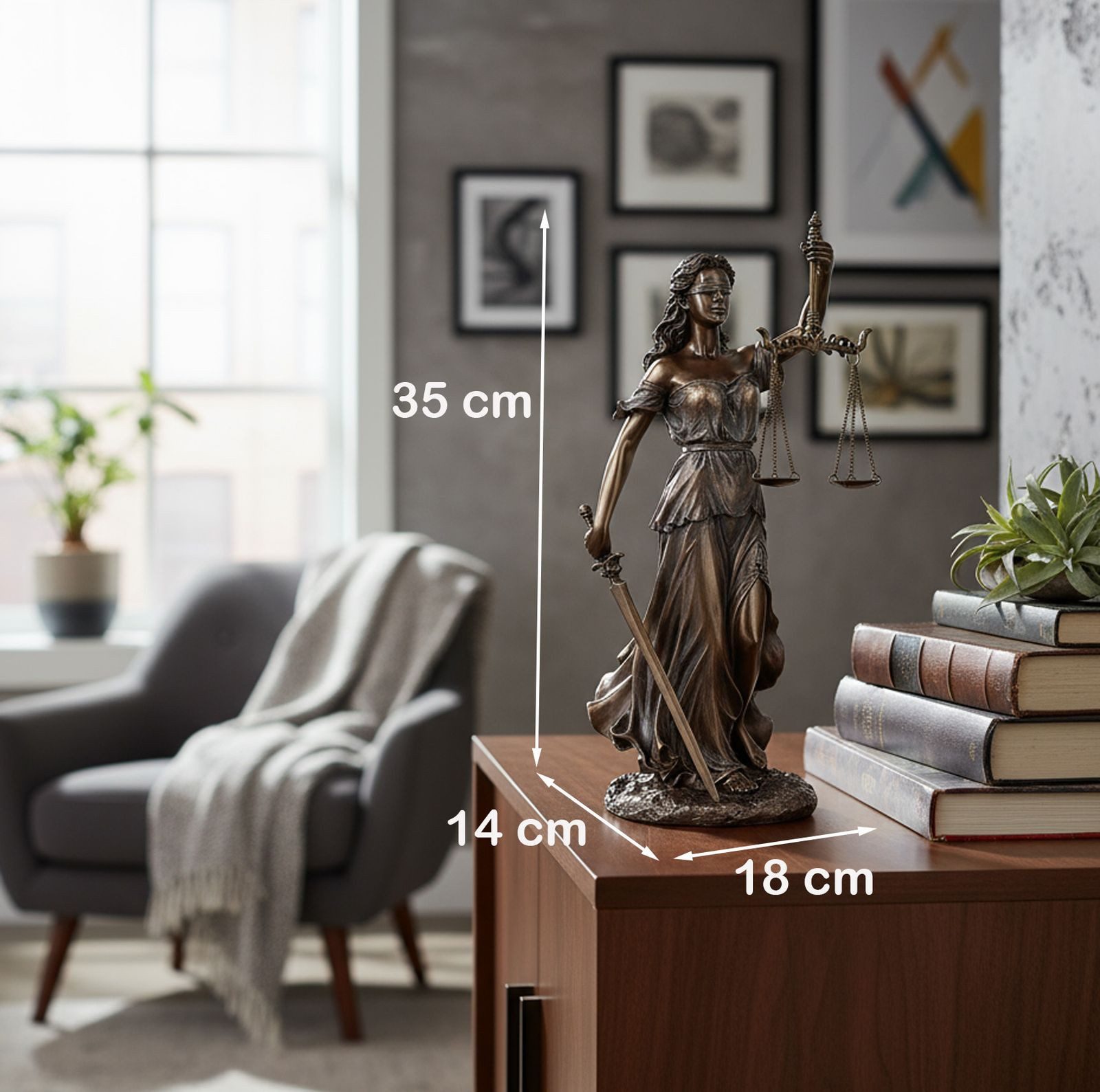 Vogler Dekofigur Justitia Figur Veronese 35cm günstig online kaufen
