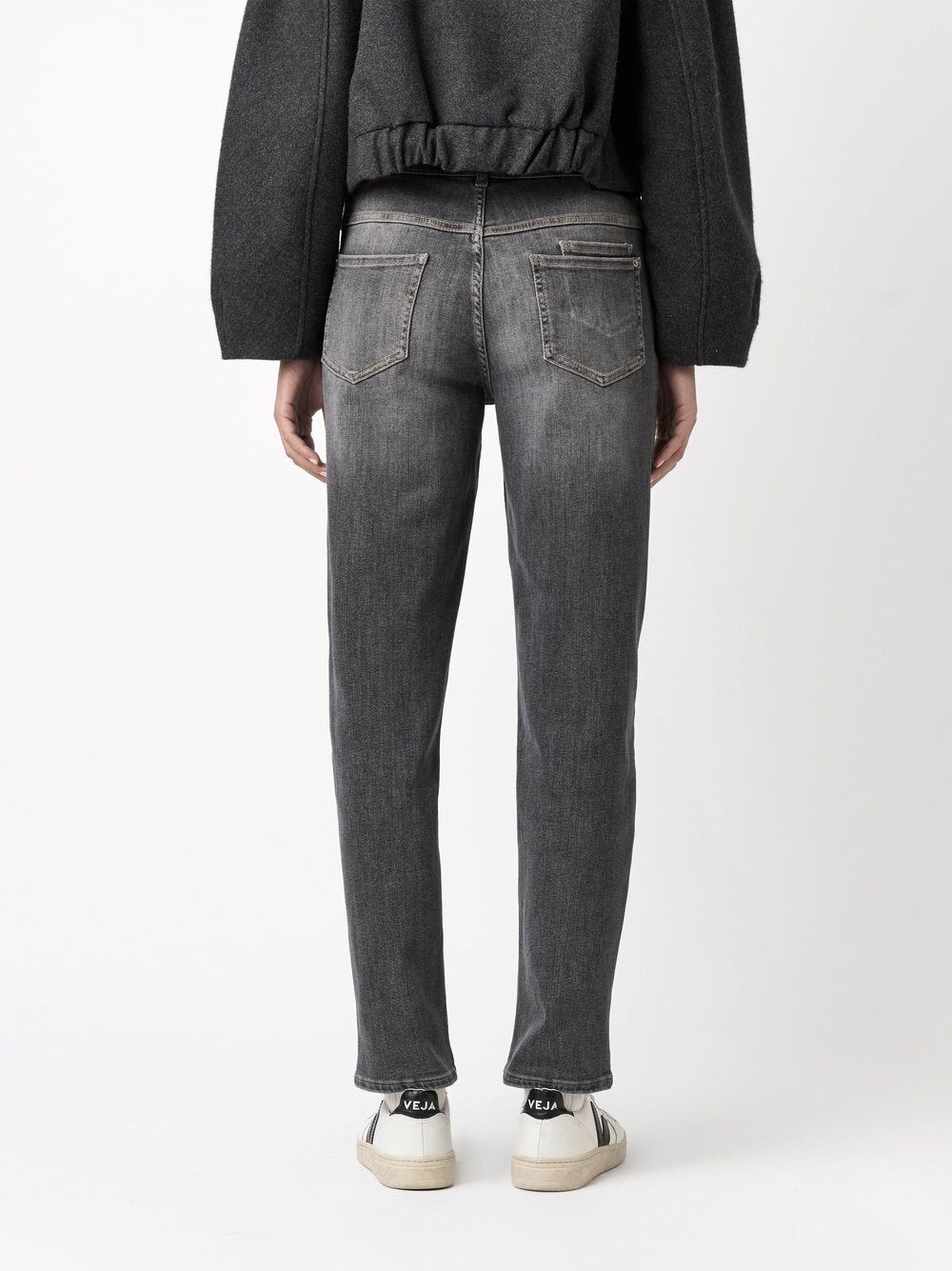ROSNER Girlfriend-Jeans Masha Straight (1-tlg) mit doppelter Hinterhosentasche