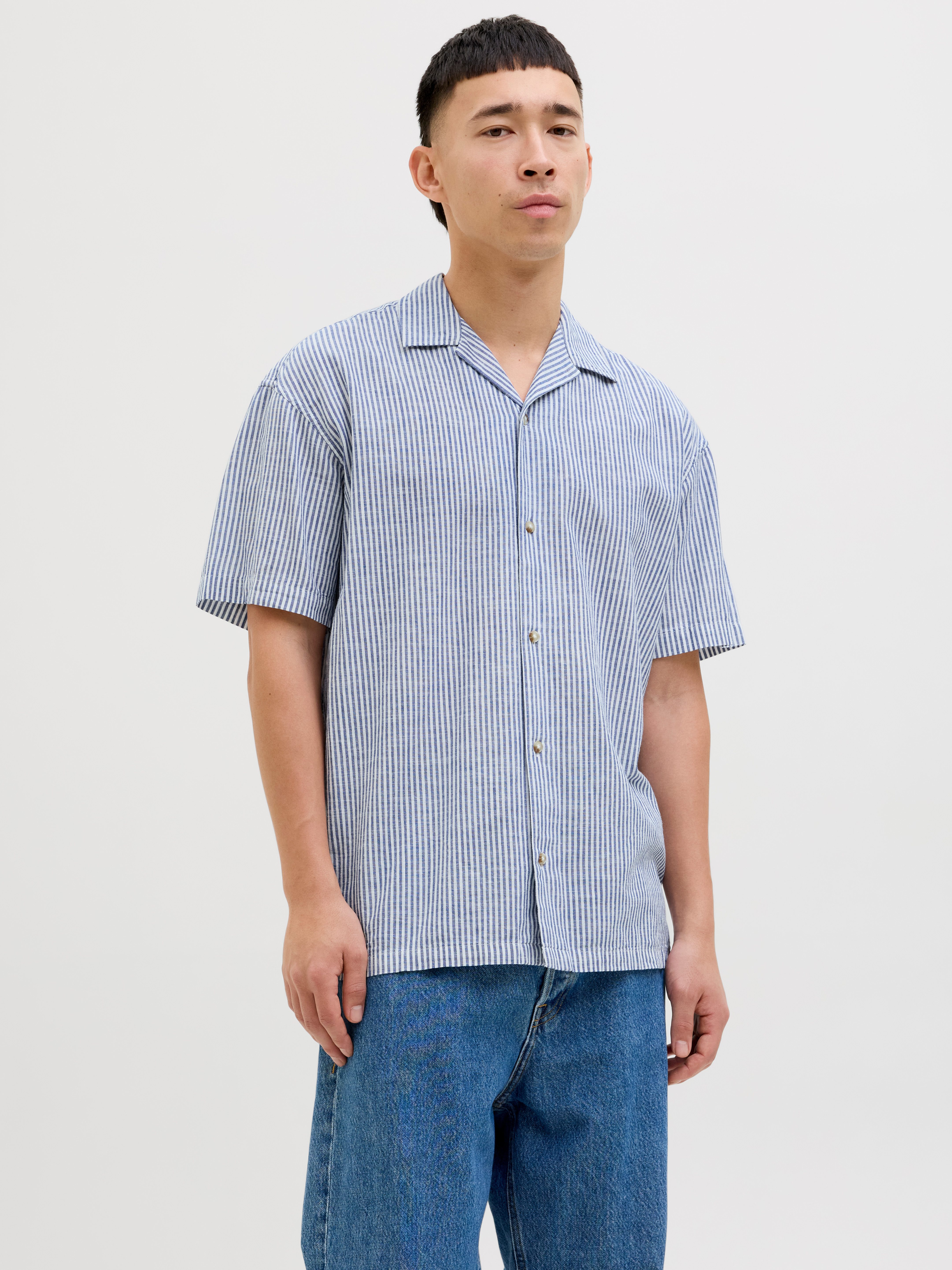 Jack & Jones Kurzarmhemd JJESUMMER RESORT SHIRT SS SN mit Resort Kragen günstig online kaufen