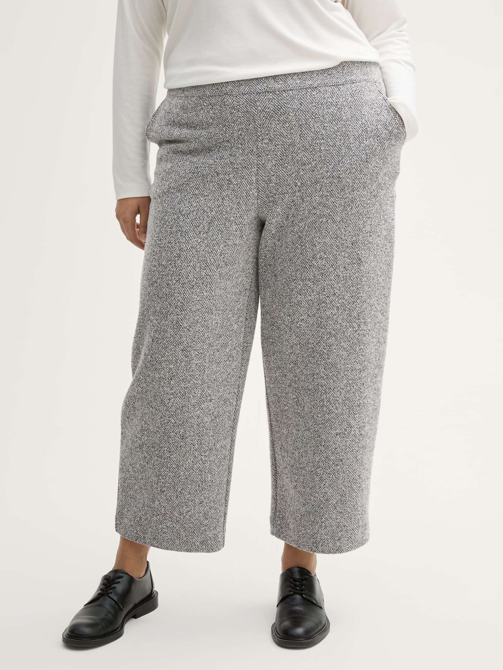 TOM TAILOR PLUS 7/8-Hose Hosen & Chino Plus Size - Cropped Culotte Hose günstig online kaufen