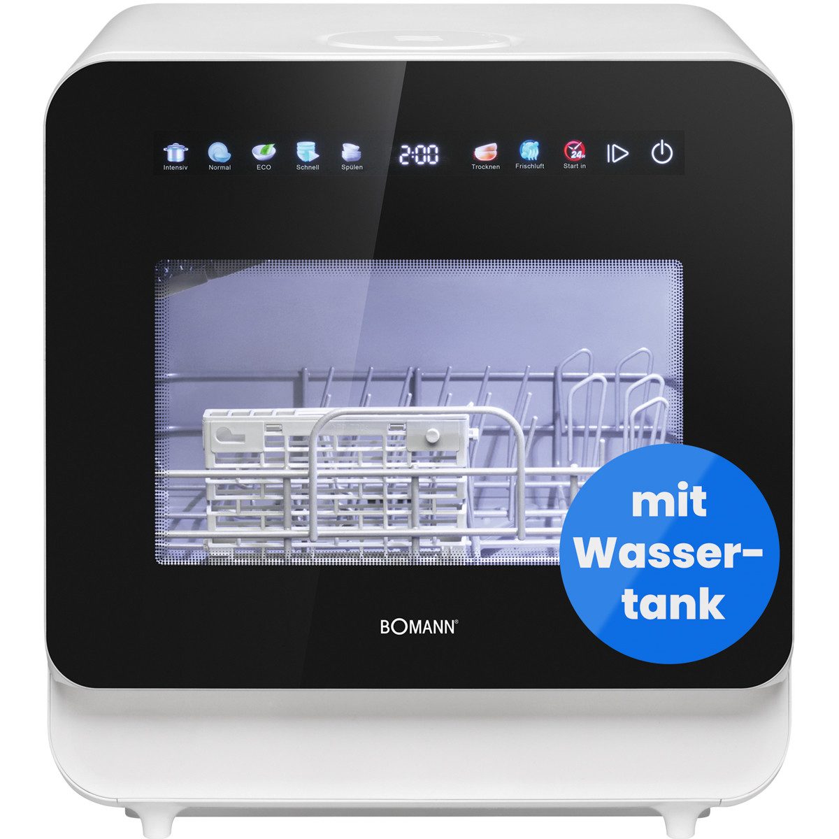 BOMANN Tischgeschirrspüler TSG 5702, Tischgeschirrspüler mit Tank, Energieklasse C