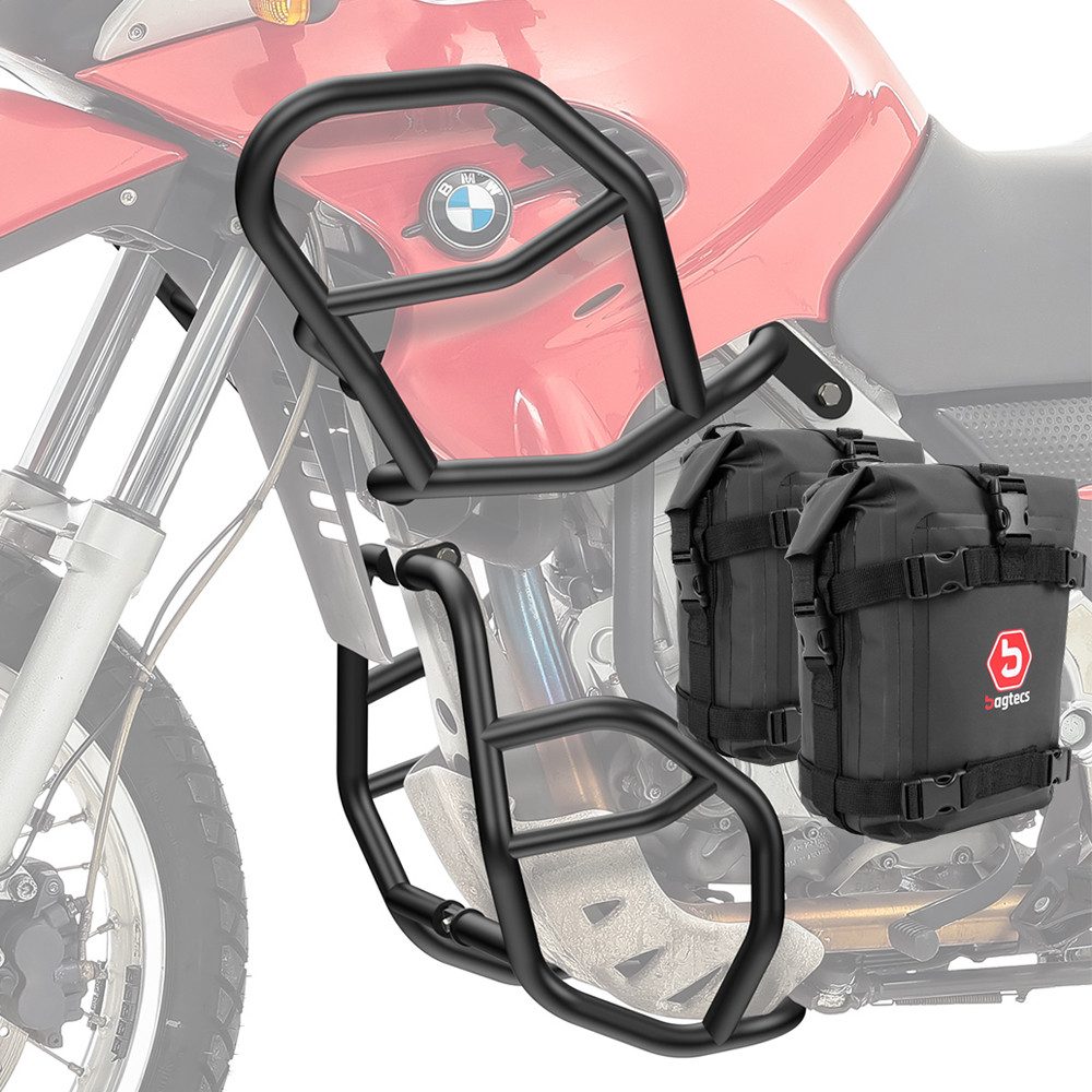 Motoguard Motor-Schutzhülle Set Sturzbügel + Taschen für BMW F 650 GS 00-07 schwarz SG53