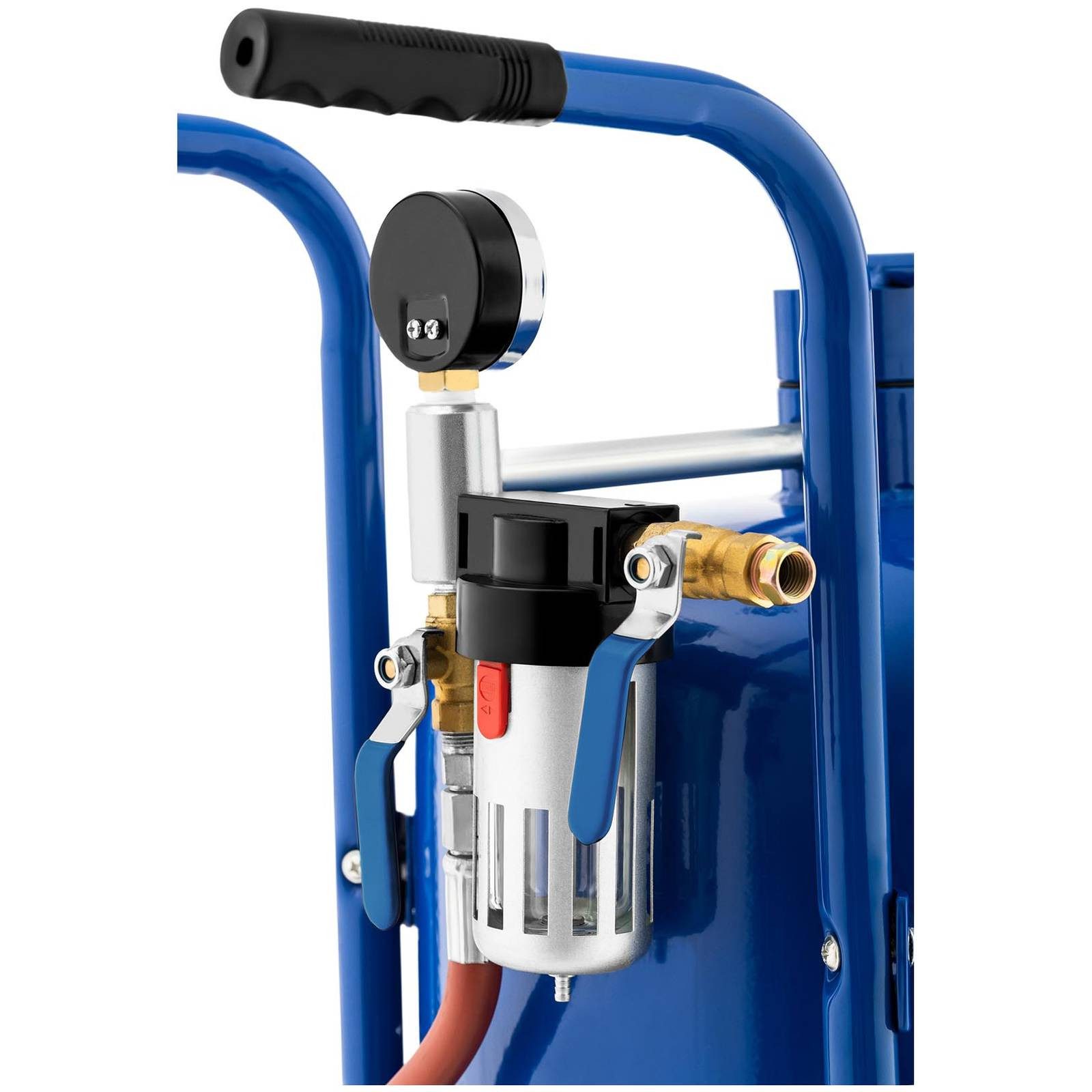 MSW Sandstrahler 76 l mobiles Sandstrahlgerät max. 7,6 bar Standstrahlanlage 4 Düsen, max. 8 bar