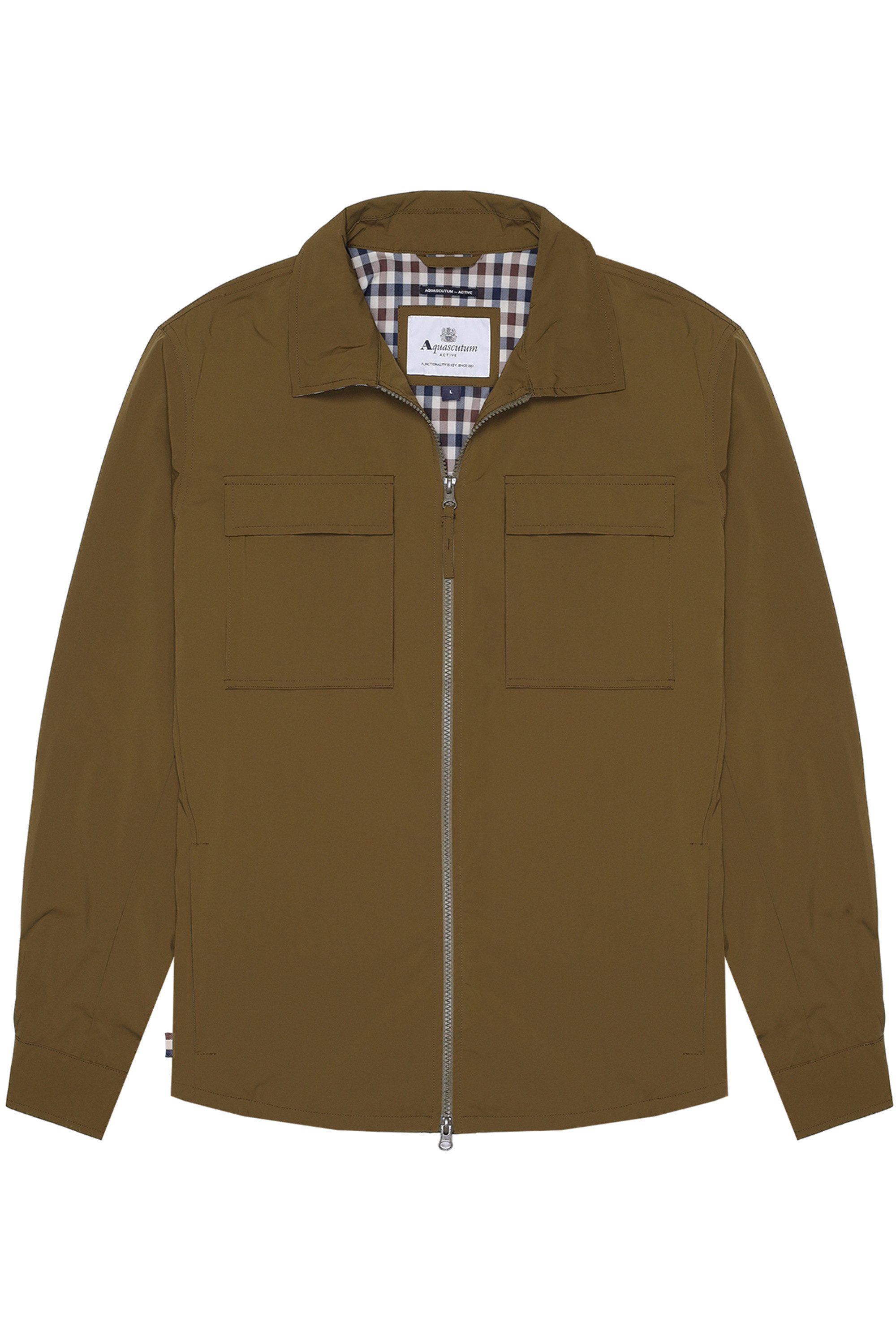 Aquascutum Active Wolljacke STRETCH OVERSHIRT Herren Hemdjacke Herren, leichte Jacke, Überhemd, Wetterjacke, Sale