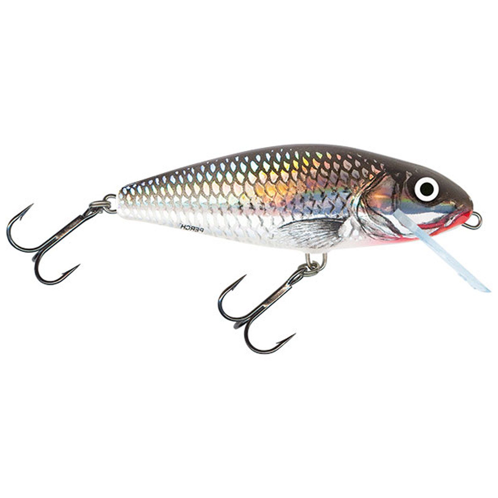 Salmo Kunstköder, Salmo Perch Floating 12cm Holographic Grey Shiner Wobbler