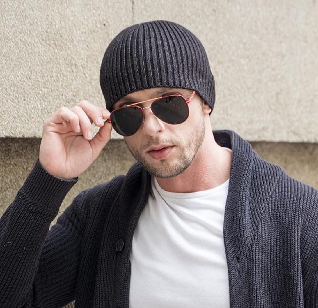 Coonoor Strickmütze Winter Strickmützen Mode Warm Slouch Beanie Mütze günstig online kaufen