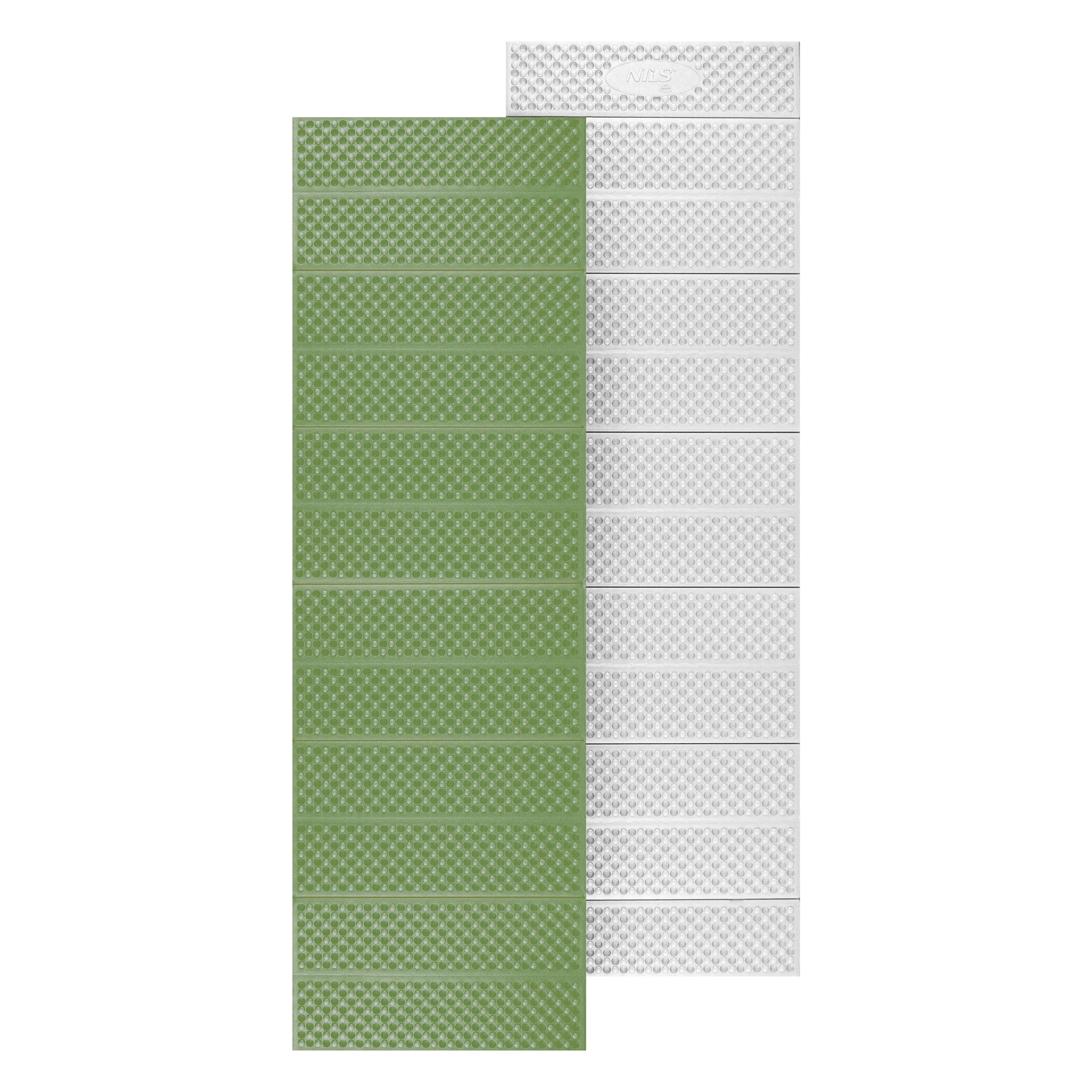 NILS CAMP Trekkingmatte faltbare Wandermatte mit Aluminiumrand Camping Outdoor 195x60cm