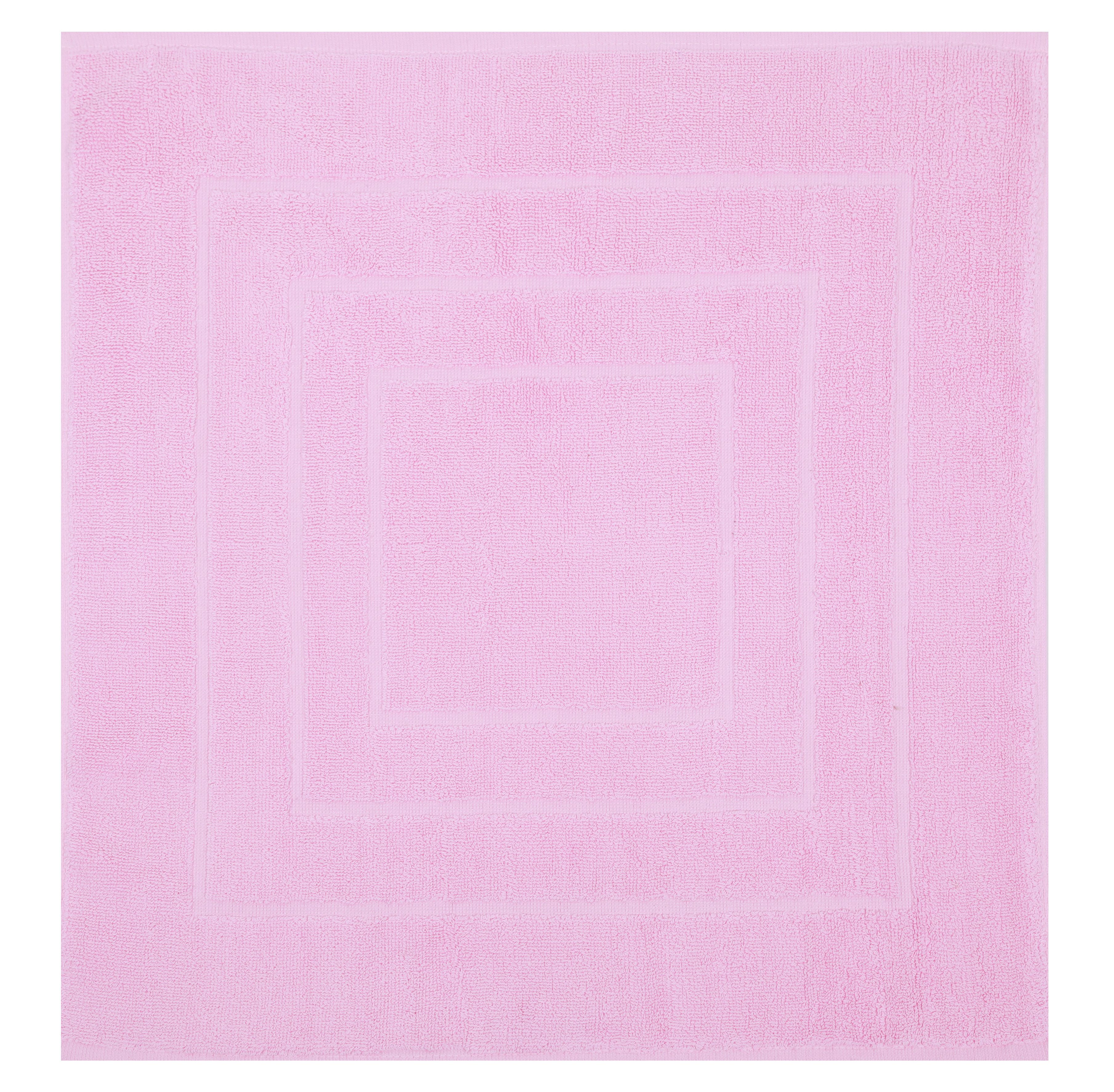 Betz Badematte Badvorleger Palermo Badteppich Duschvorlage 60 x 60 cm, schnell trocknend, beidseitig nutzbar, fußbodenheizungsgeeignet, Baumwolle, Qualität 680g/m²