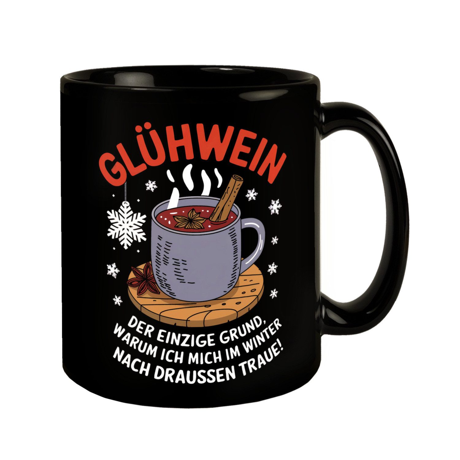 speecheese Tasse Glühwein im Winter Tasse