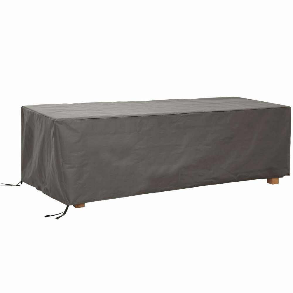 PEREL Bogenhülle Perel Schutzhülle für Tische bis zu 240 cm, Grau, rechteckig, 245 cm x