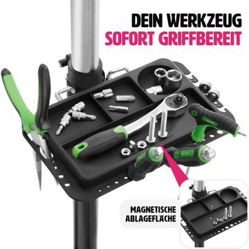 tectake Fahrrad-Montageständer Tristan, bis 50kg, E-Bike geeignet