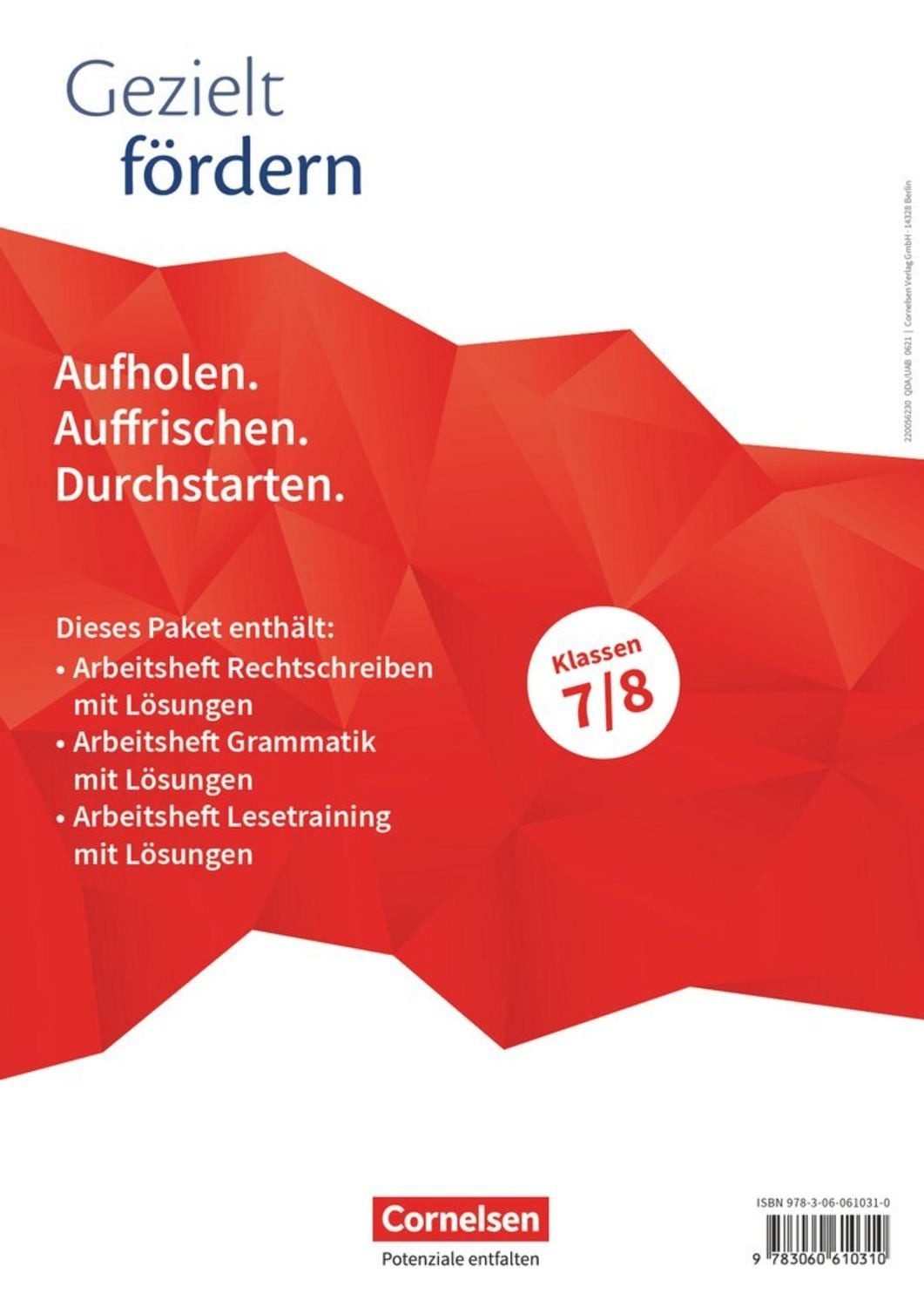 Gezielt fördern - Lern- und Übungshefte Deutsch - 7./8. Schuljahr / diverse