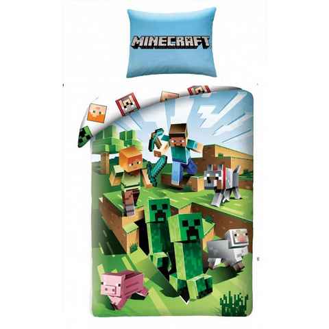 Bettwäsche Minecraft Kinderbettwäsche 140 x 200 cm, Minecraft