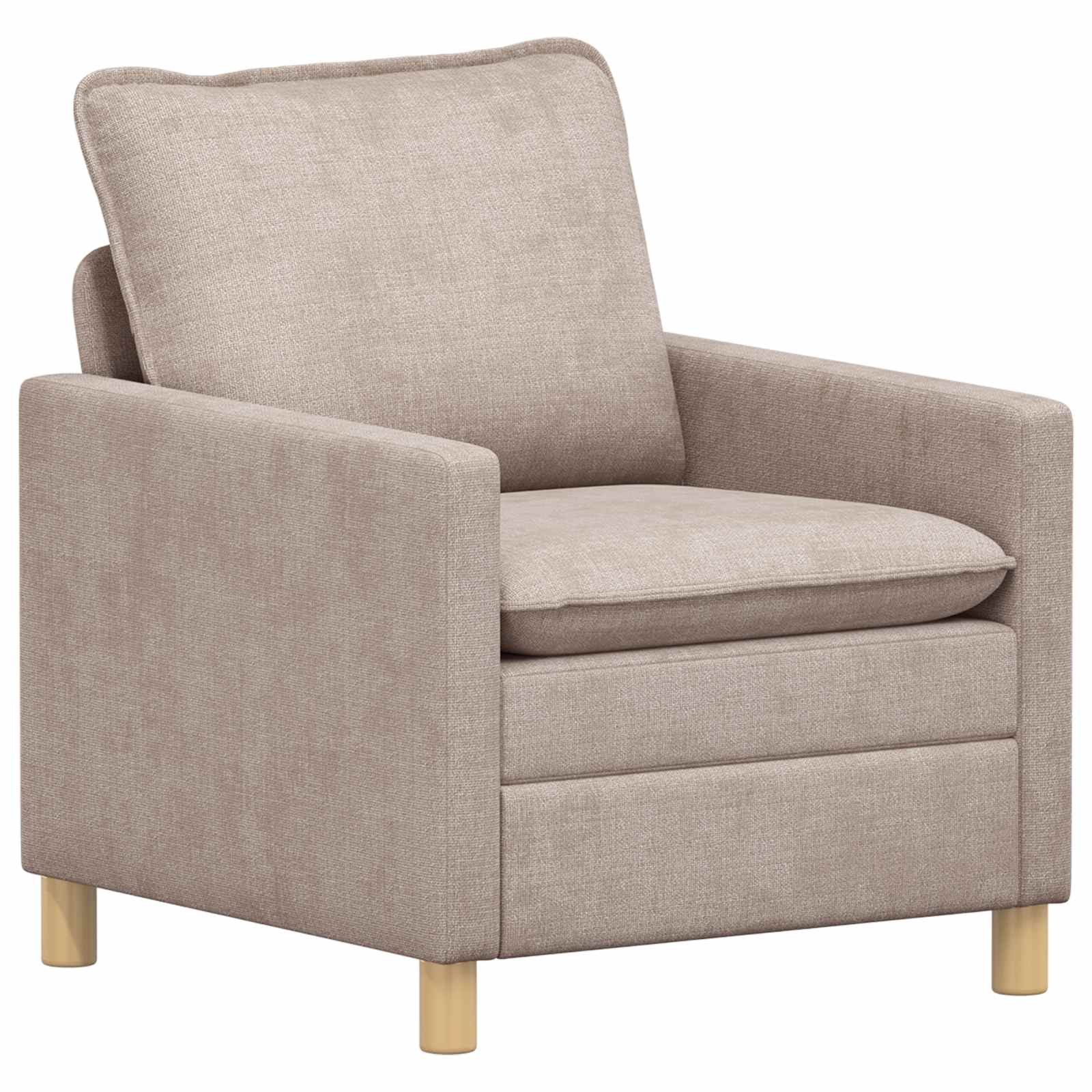 vidaXL Sofa Sofa Beige 76 x 81 x 87,5 cm Polyester, 1 Teile