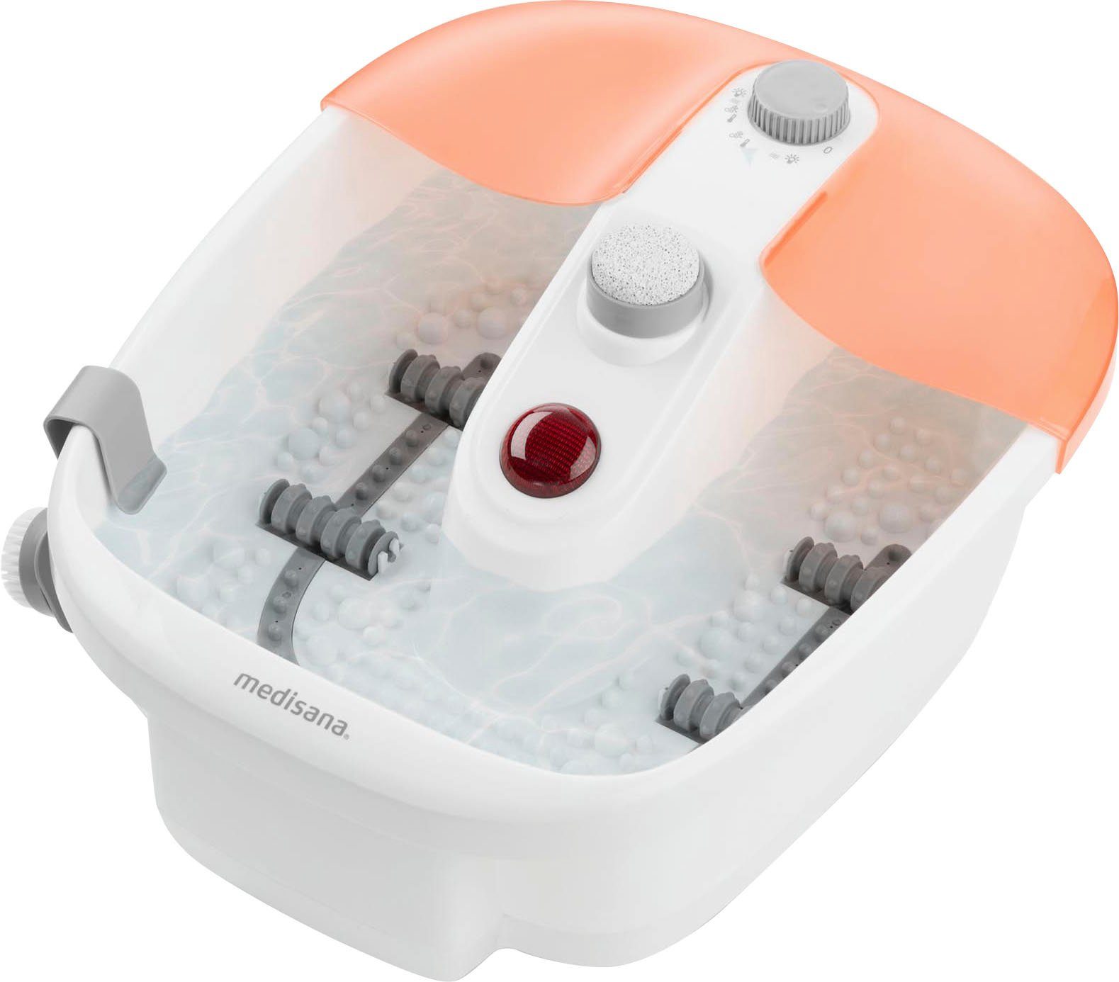 medisana Fußbad FS 883, Vibrationsmassage, Wärmefunktion, Sprudel-und Warmhaltefunktion