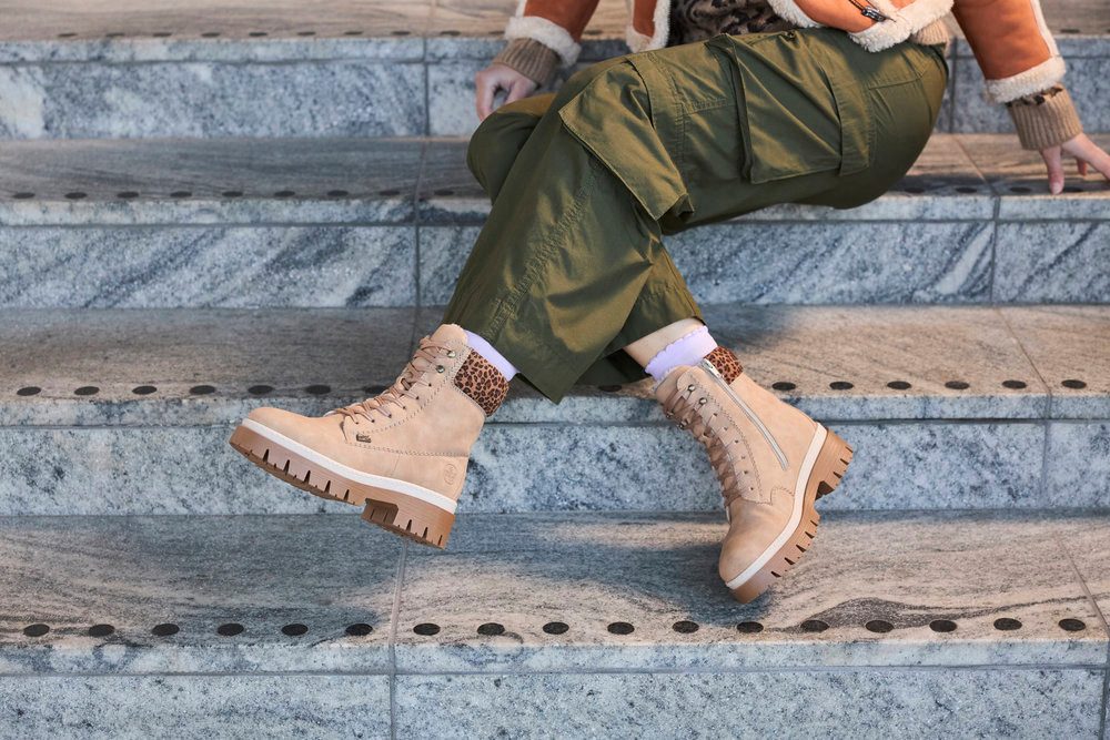 Rieker Winterstiefelette Plateauboots, Schnürboots mit wasserabweisender günstig online kaufen
