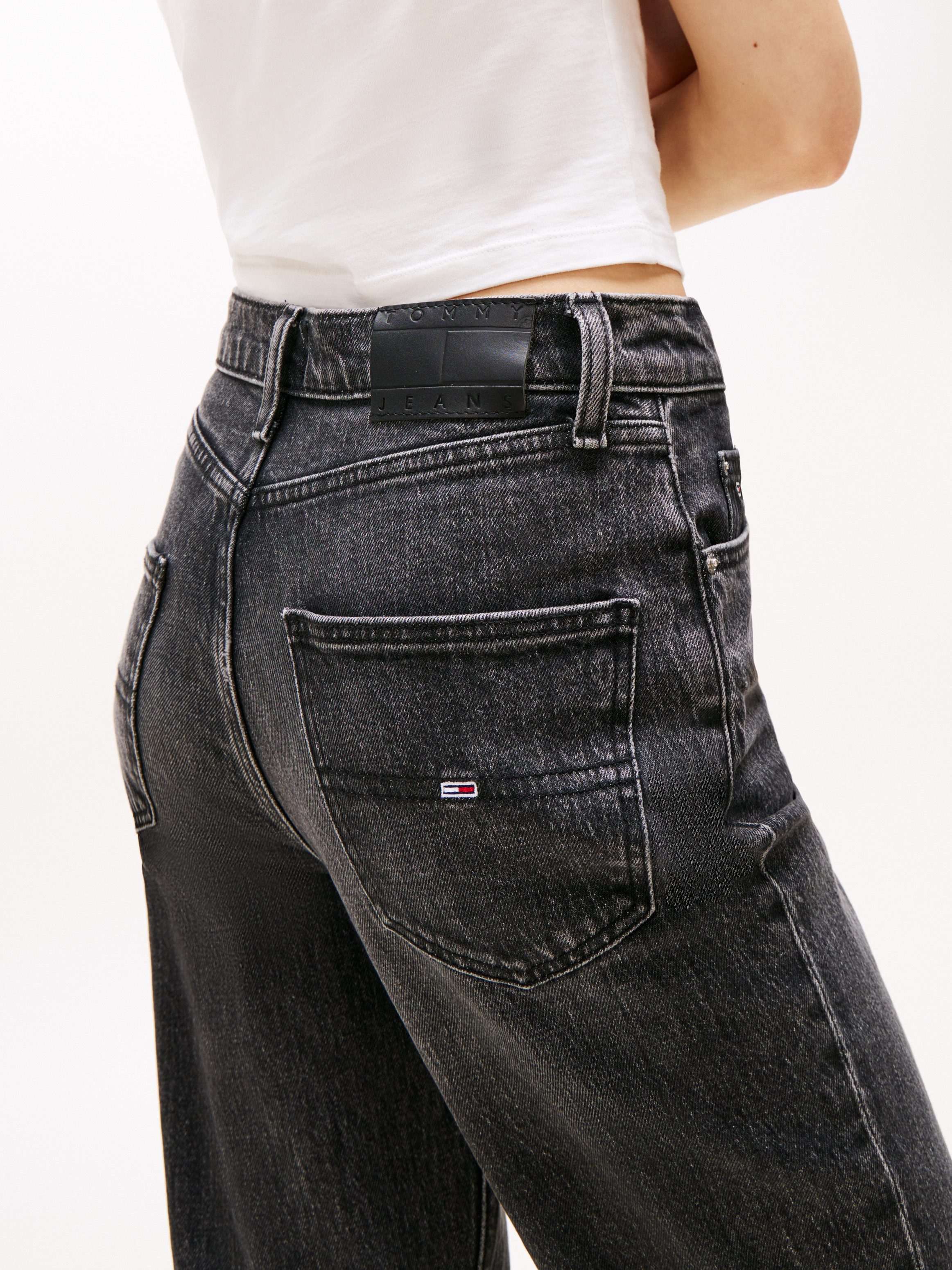 Tommy Jeans Straight-Jeans LAYLA HR SLIM STR in Knöchellänge