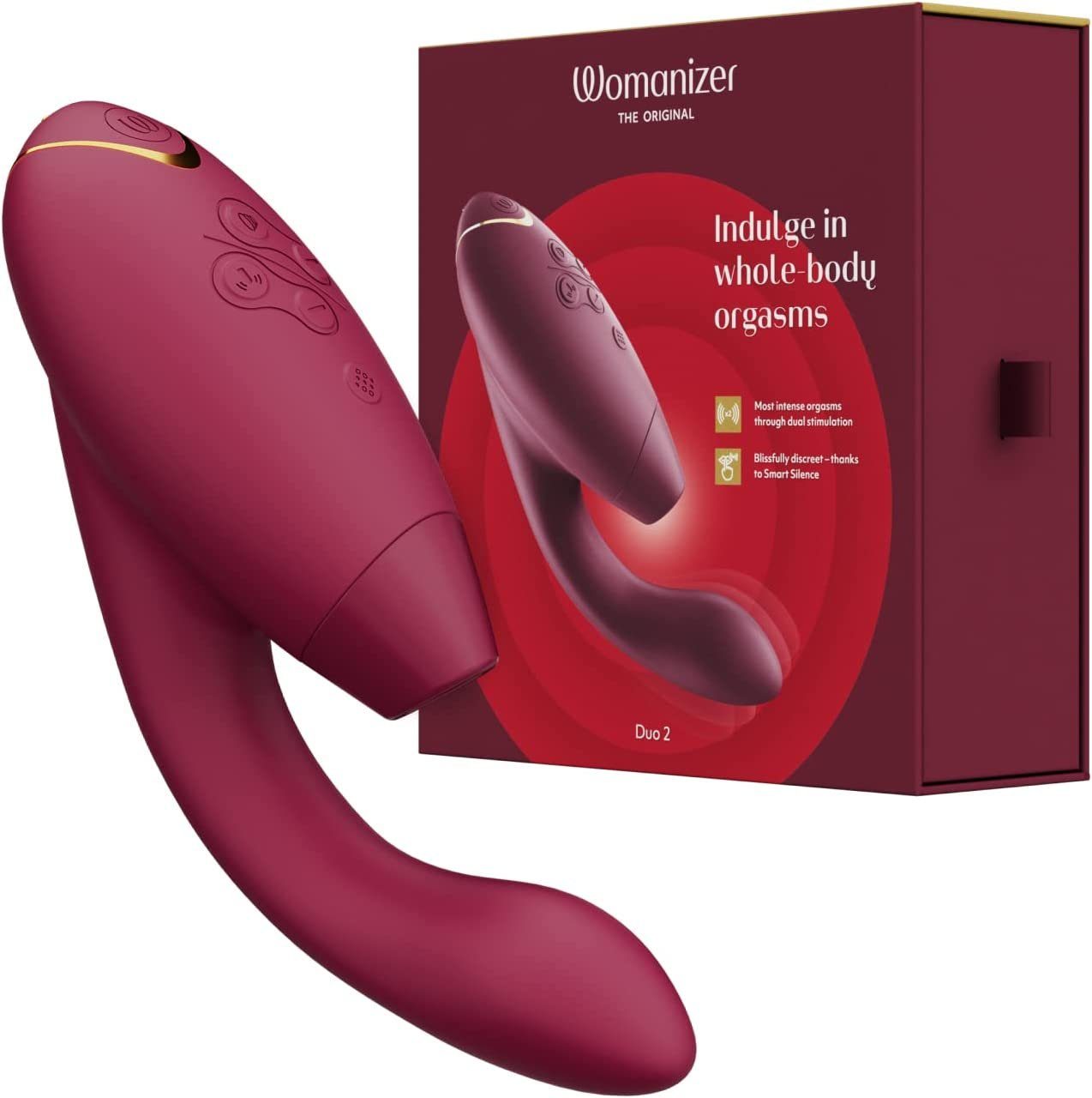 Womanizer Klitoris-Stimulator DUO 2 Bordeaux
