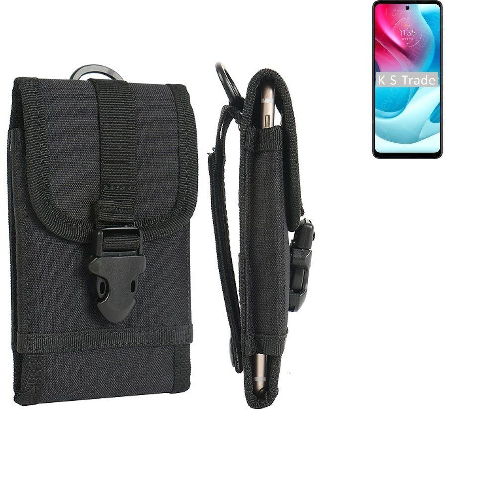 K-S-Trade Handyhülle für Motorola Moto G60S, Holster Handy Hülle Holster Handytasche Gürtel Tasche Schutz