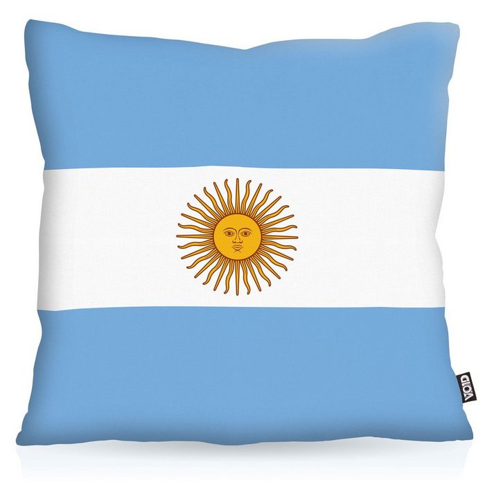 Kissenbezug VOID Sofa-Kissen Argentinien Argentina Flagge Fahne Fan-EM WM Flag